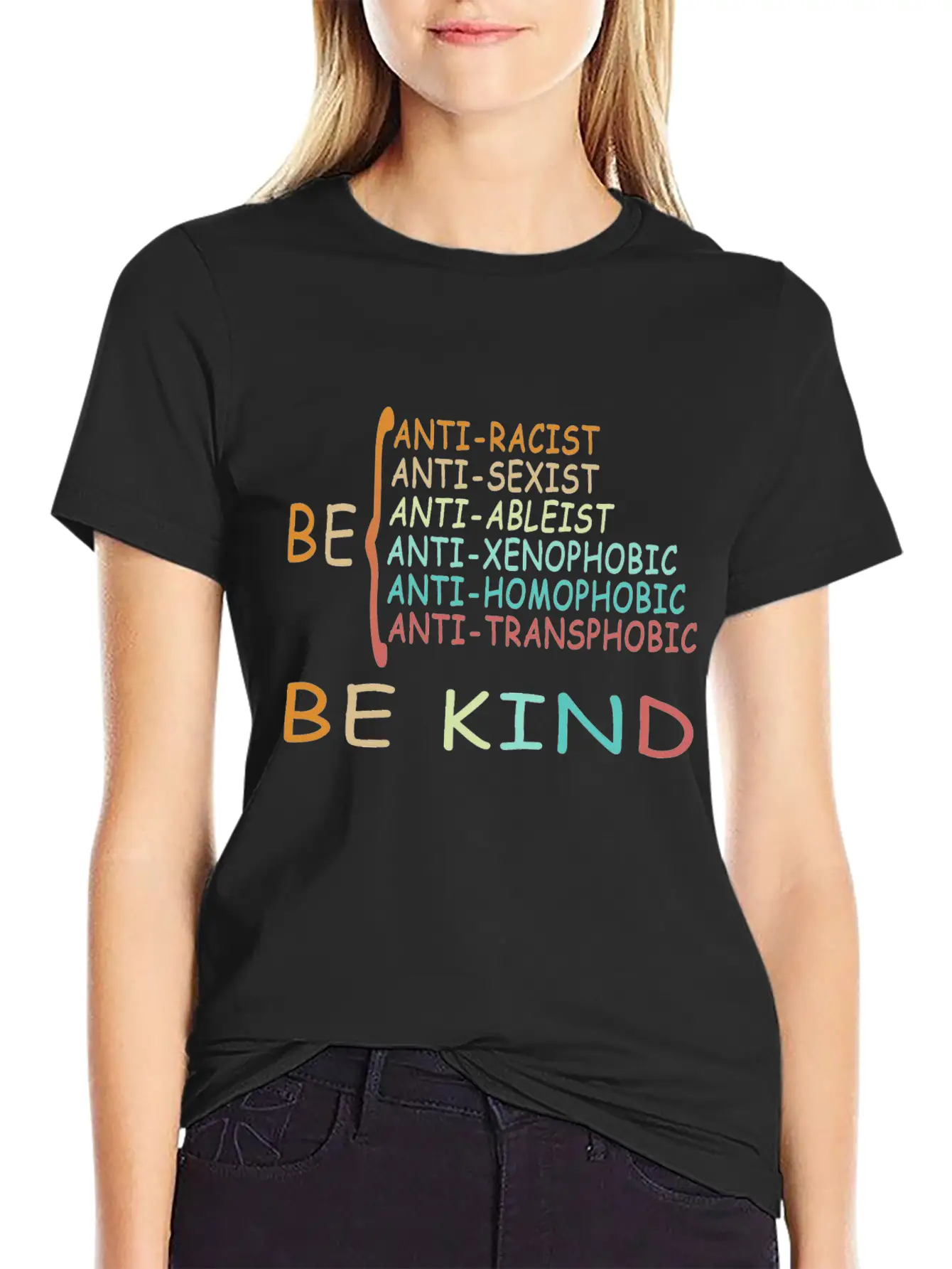 Antiracism IS KIND Simple Everyday Graphic Tee – Lightweight Summer Wear