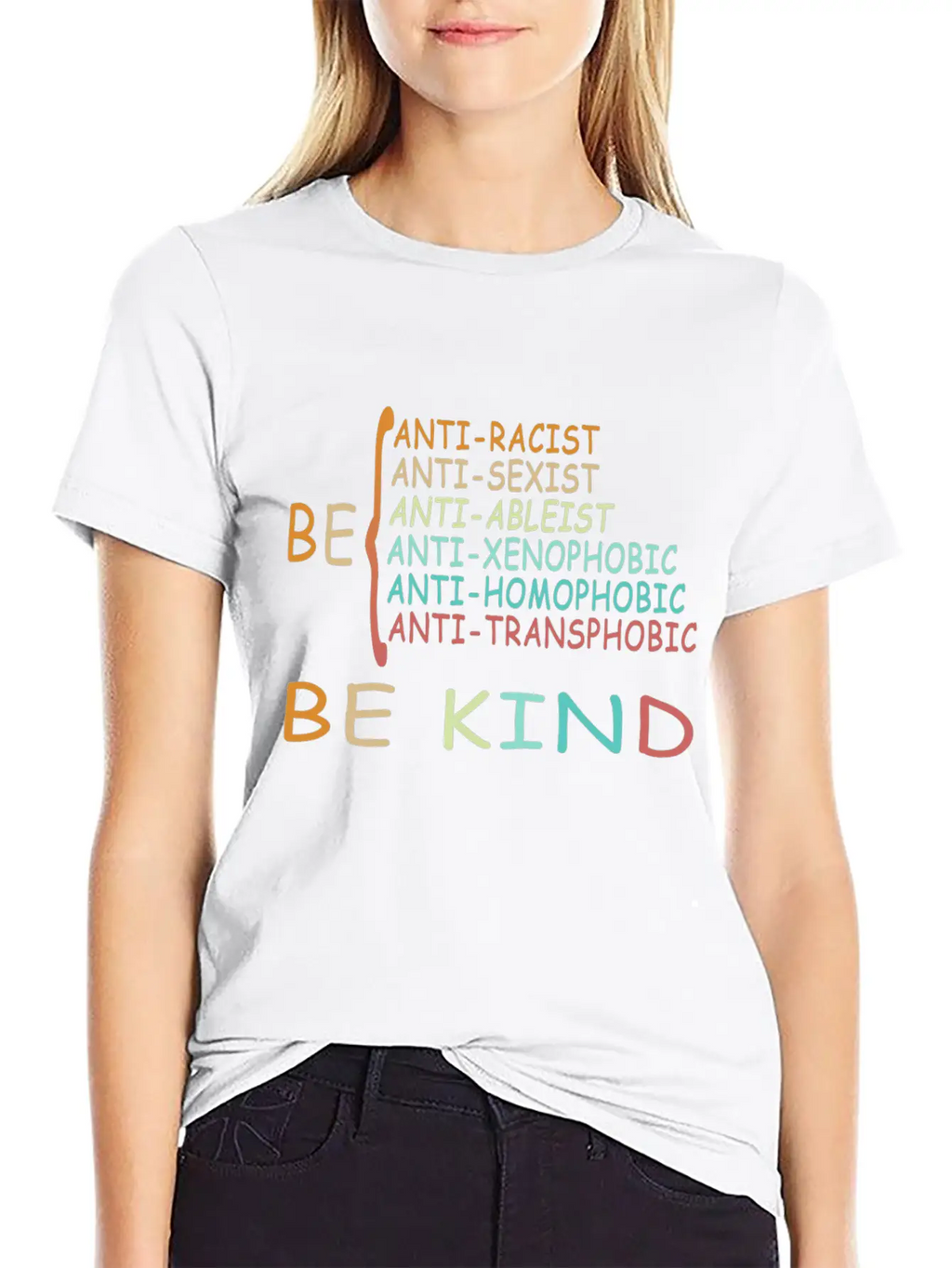 Antiracism IS KIND Simple Everyday Graphic Tee – Lightweight Summer Wear