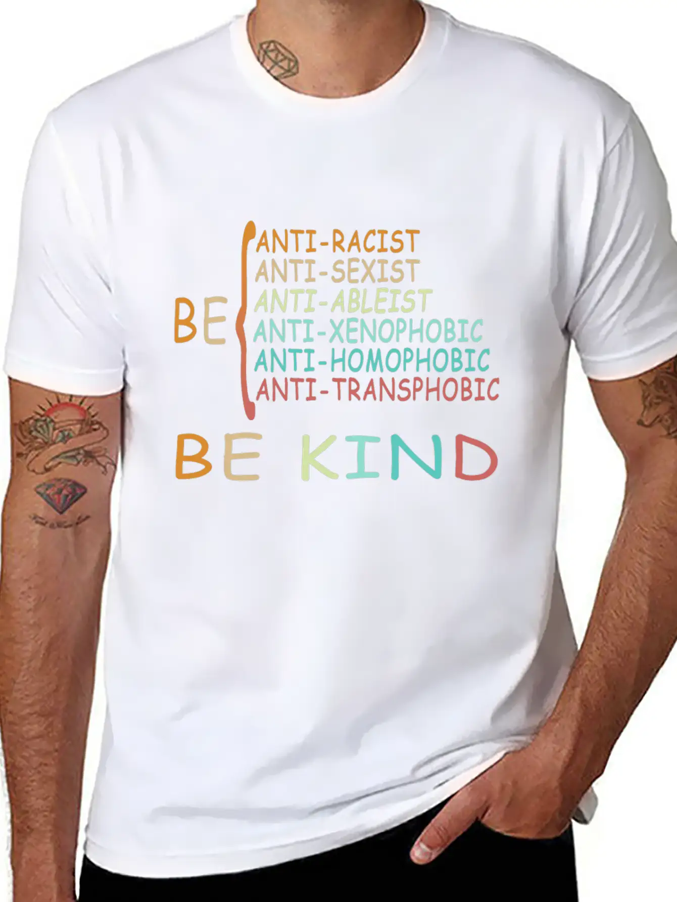 Antiracism IS KIND Simple Everyday Graphic Tee – Lightweight Summer Wear
