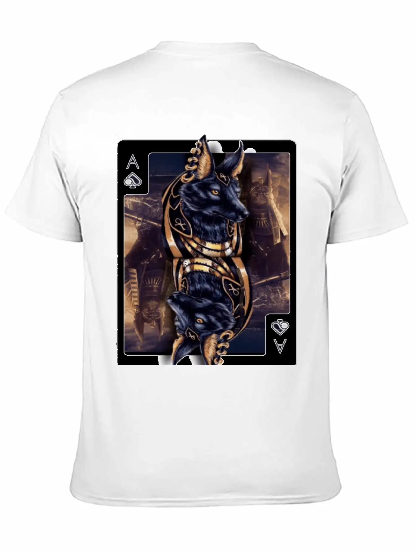 Anubis Egyptian God Of The Afterlife Classic Crew Neck Graphic Tee – Everyday Minimal Look