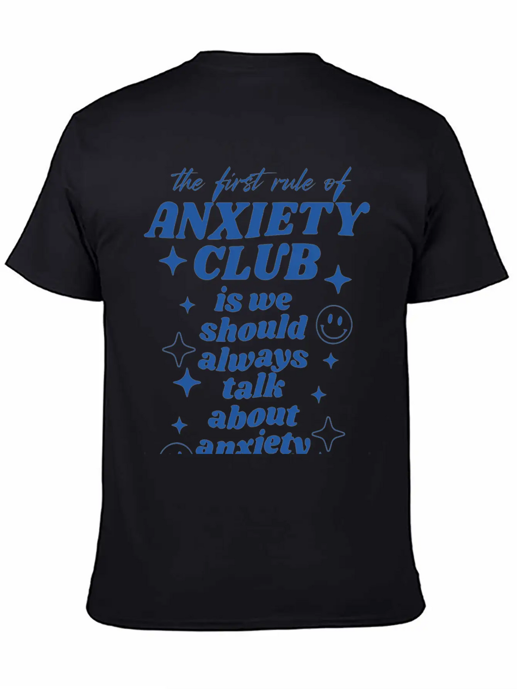 Anxiety Club Classic Crew Neck Graphic Tee – Everyday Minimal Look