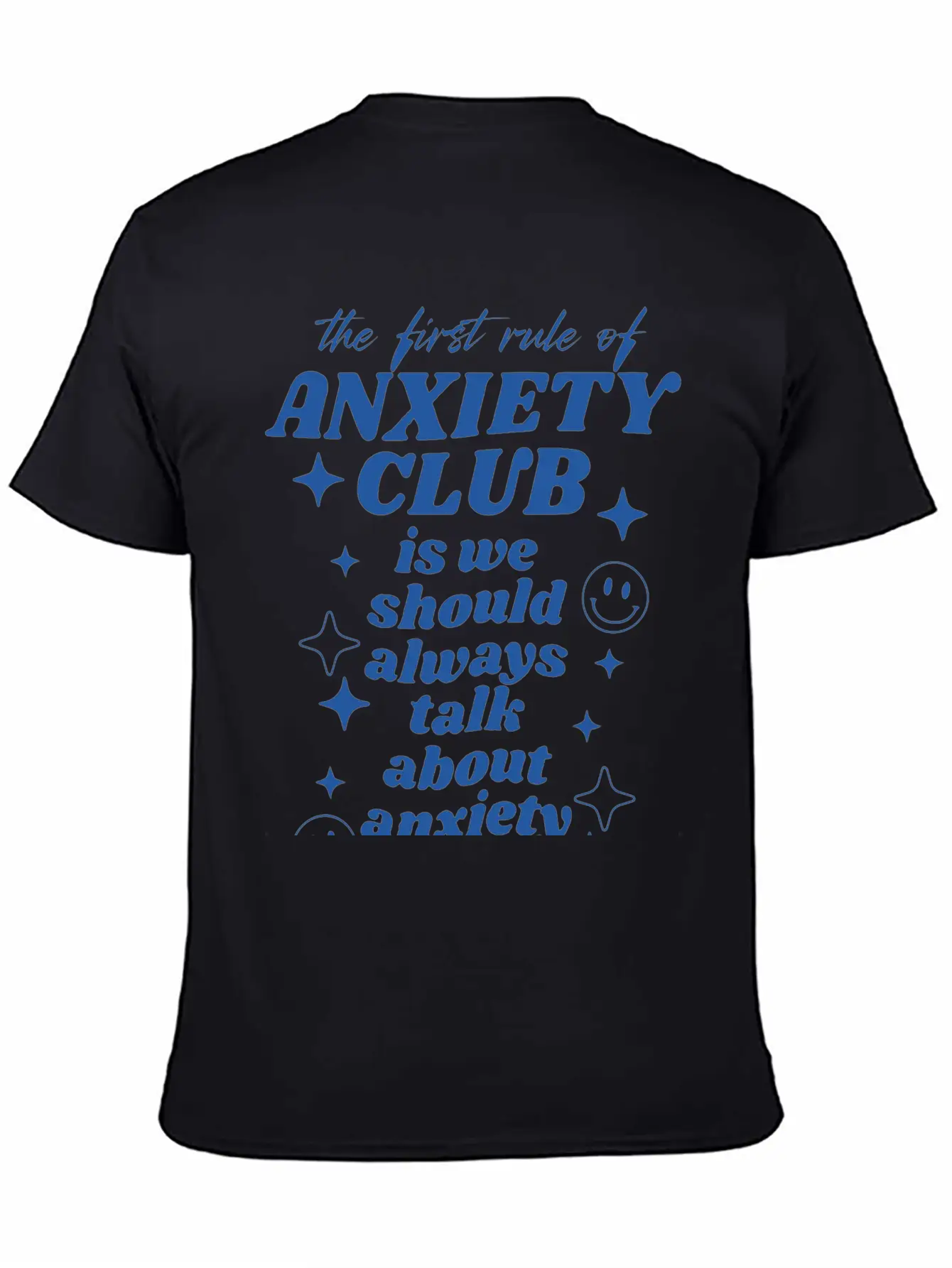 Anxiety Club Classic Crew Neck Graphic Tee – Everyday Minimal Look