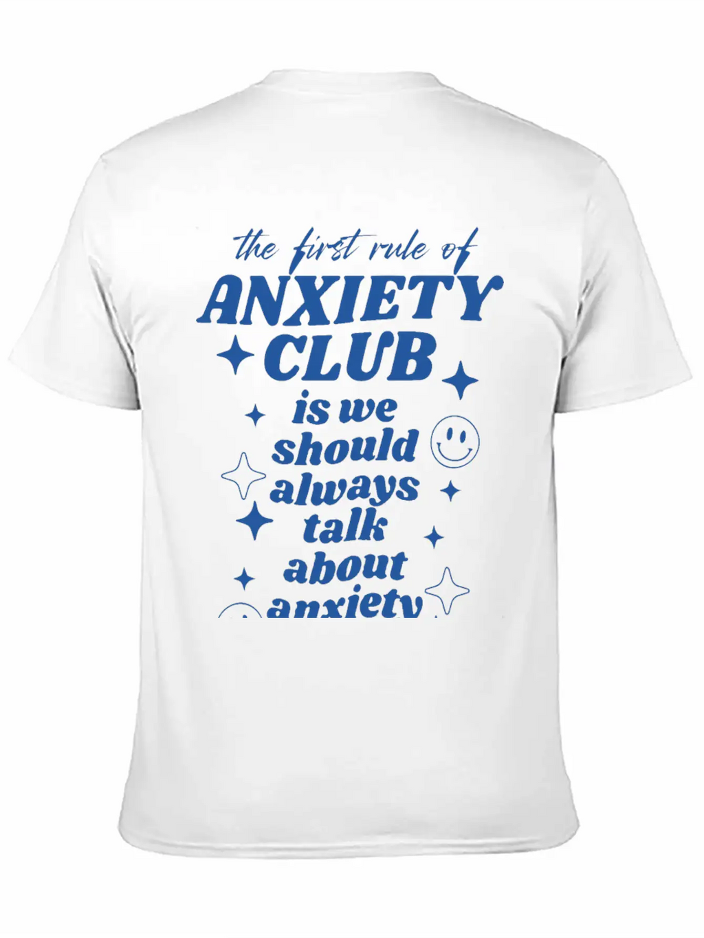 Anxiety Club Classic Crew Neck Graphic Tee – Everyday Minimal Look