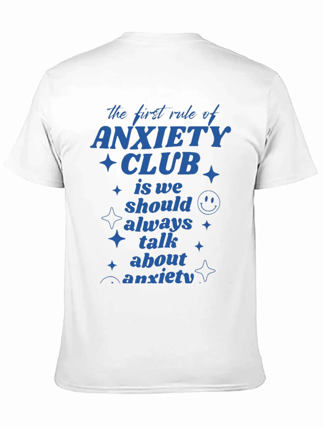 Anxiety Club Classic Crew Neck Graphic Tee – Everyday Minimal Look