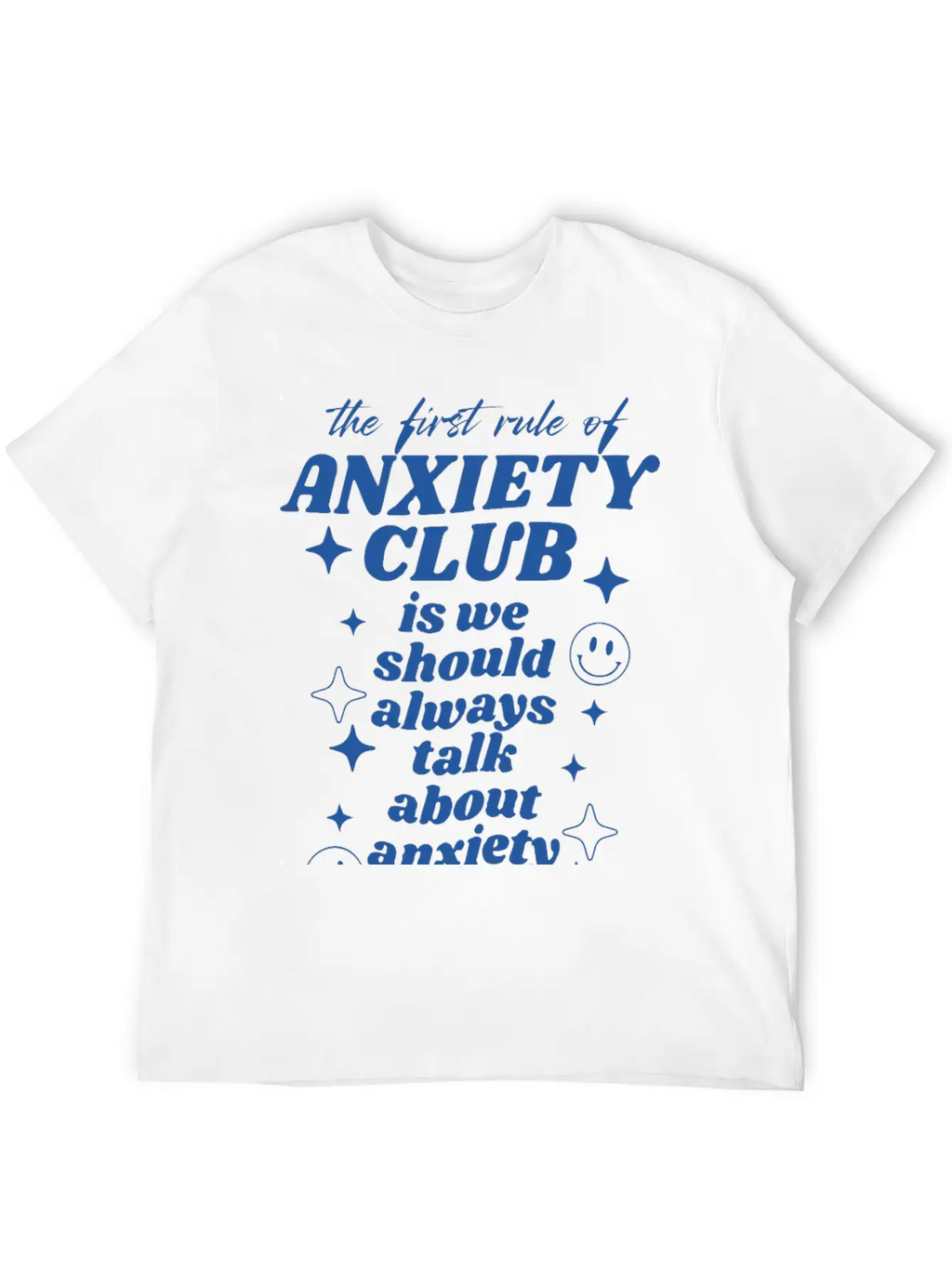 Anxiety Club Classic Crew Neck Graphic Tee – Everyday Minimal Look