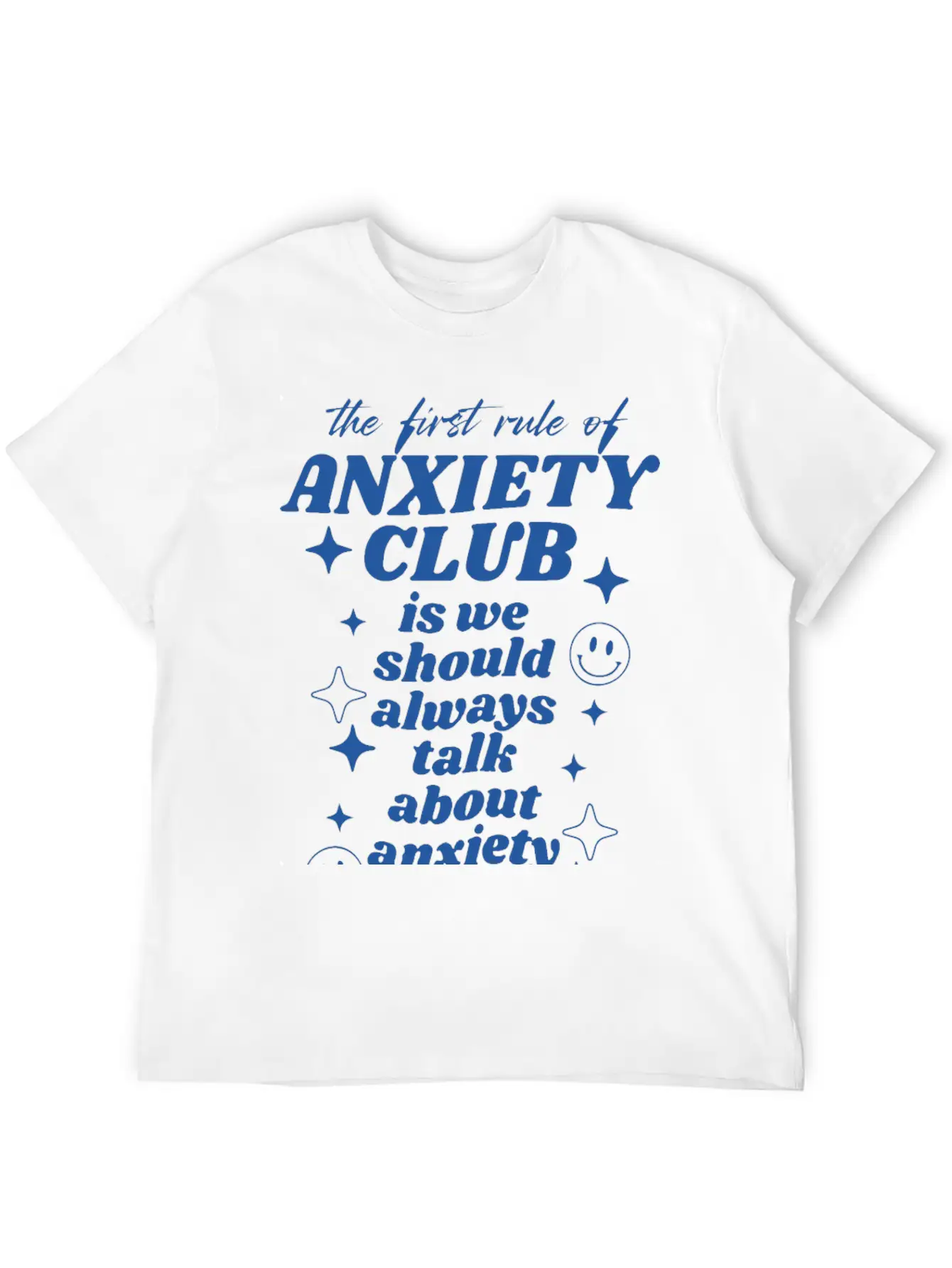 Anxiety Club Classic Crew Neck Graphic Tee – Everyday Minimal Look