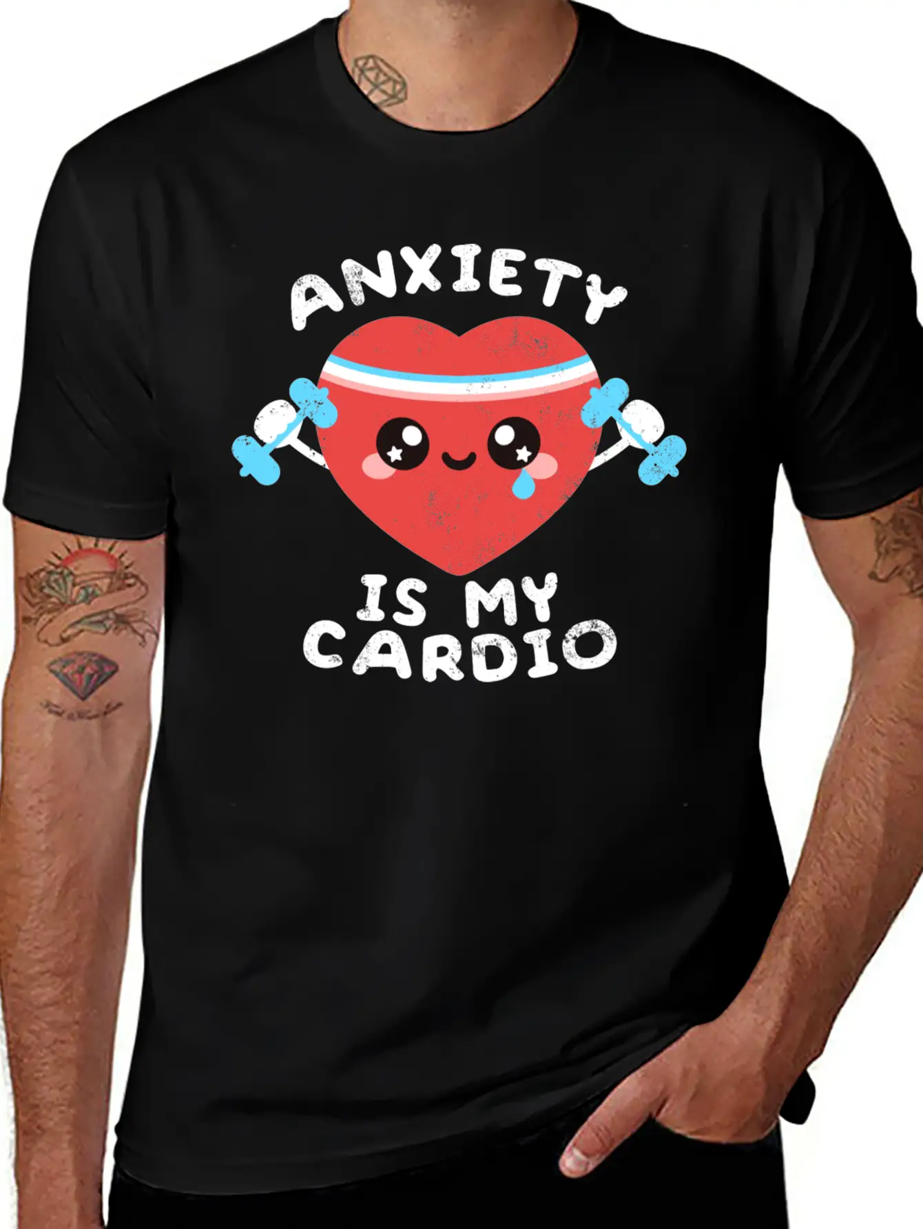 Anxiety Is My Cardio Timeless Short Sleeve Tee – Comfy And Minimalist Design
