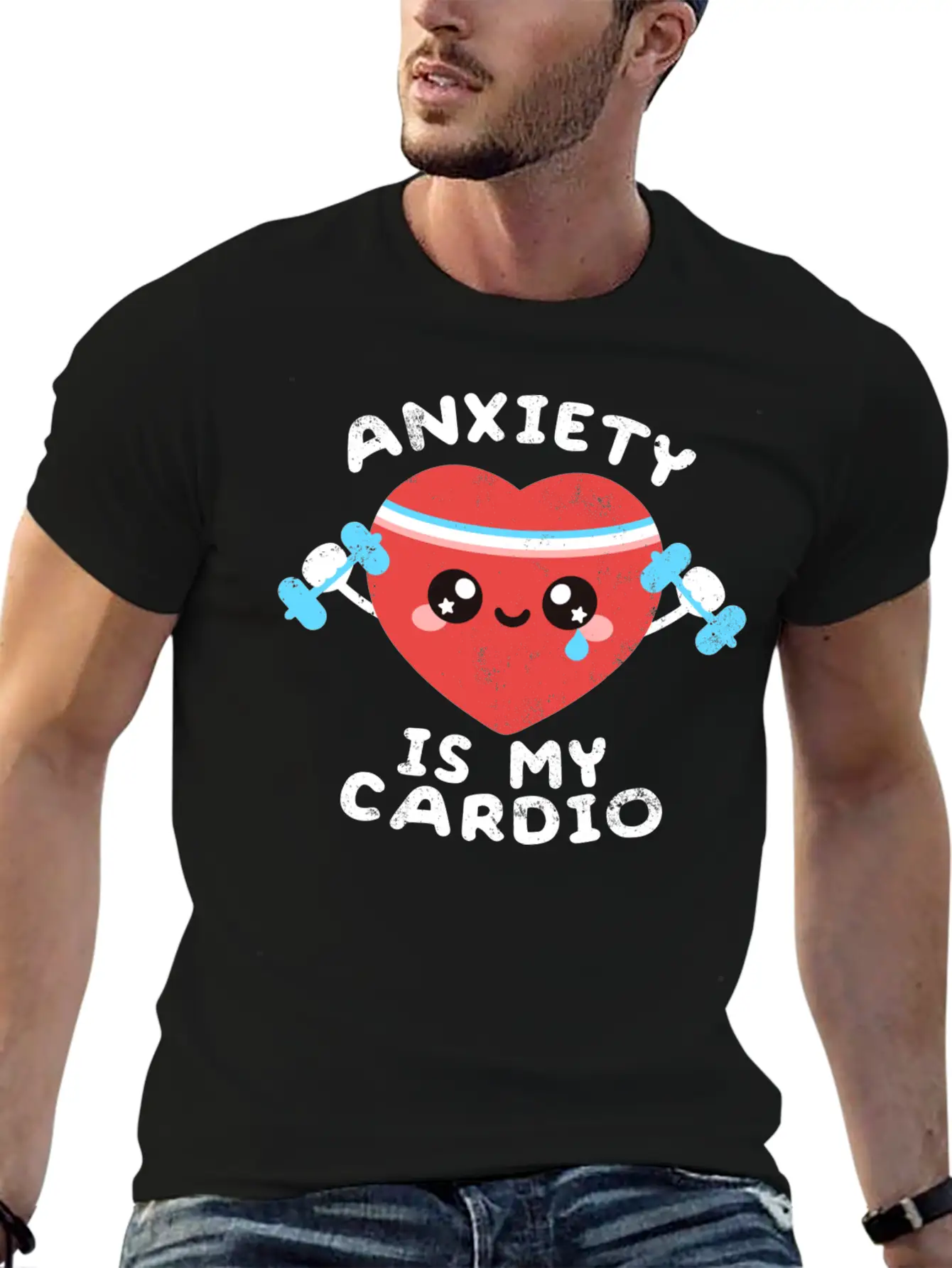 Anxiety Is My Cardio Timeless Short Sleeve Tee – Comfy And Minimalist Design