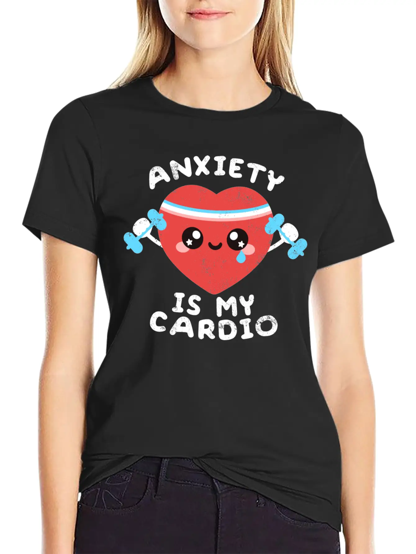 Anxiety Is My Cardio Timeless Short Sleeve Tee – Comfy And Minimalist Design