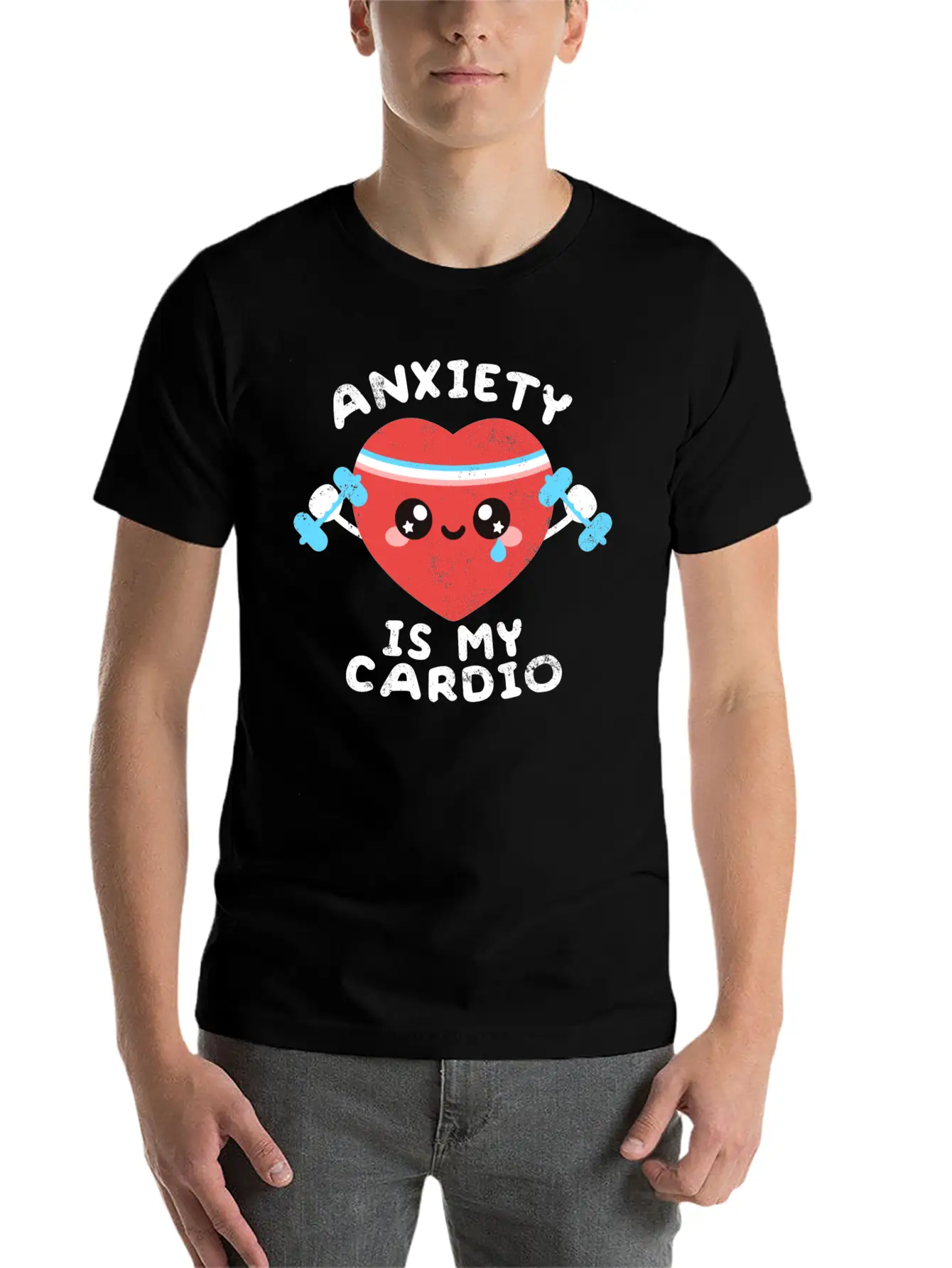 Anxiety Is My Cardio Timeless Short Sleeve Tee – Comfy And Minimalist Design
