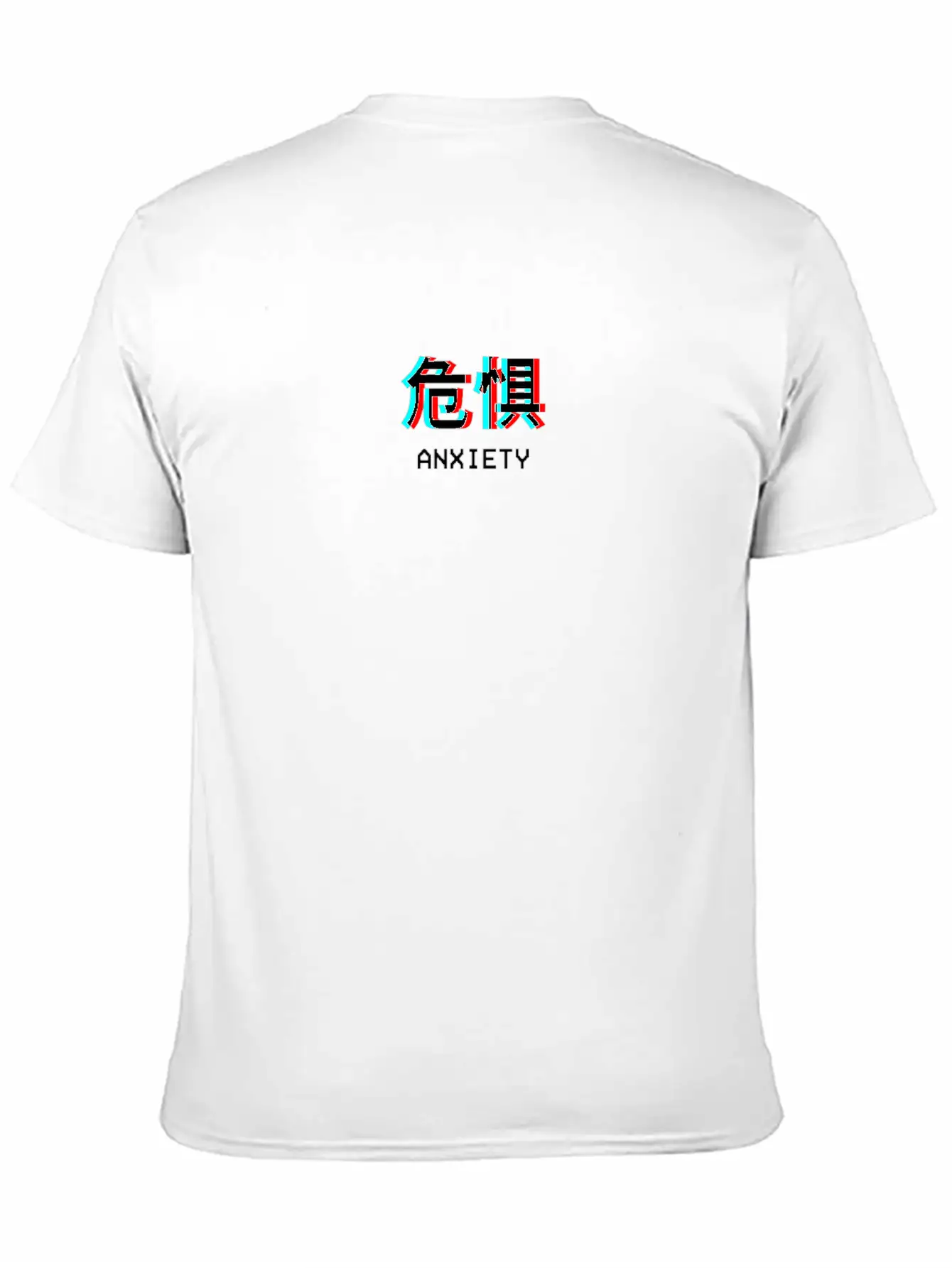 Anxiety Japanese Vaporwave Aesthetic Gift Classic Crew Neck Graphic Tee – Everyday Minimal Look
