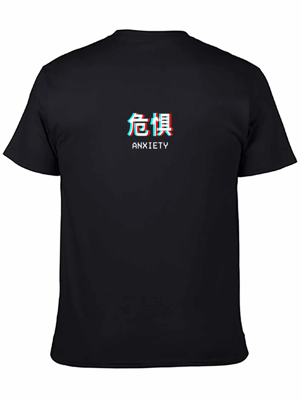 Anxiety Japanese Vaporwave Aesthetic Gift Classic Crew Neck Graphic Tee – Everyday Minimal Look