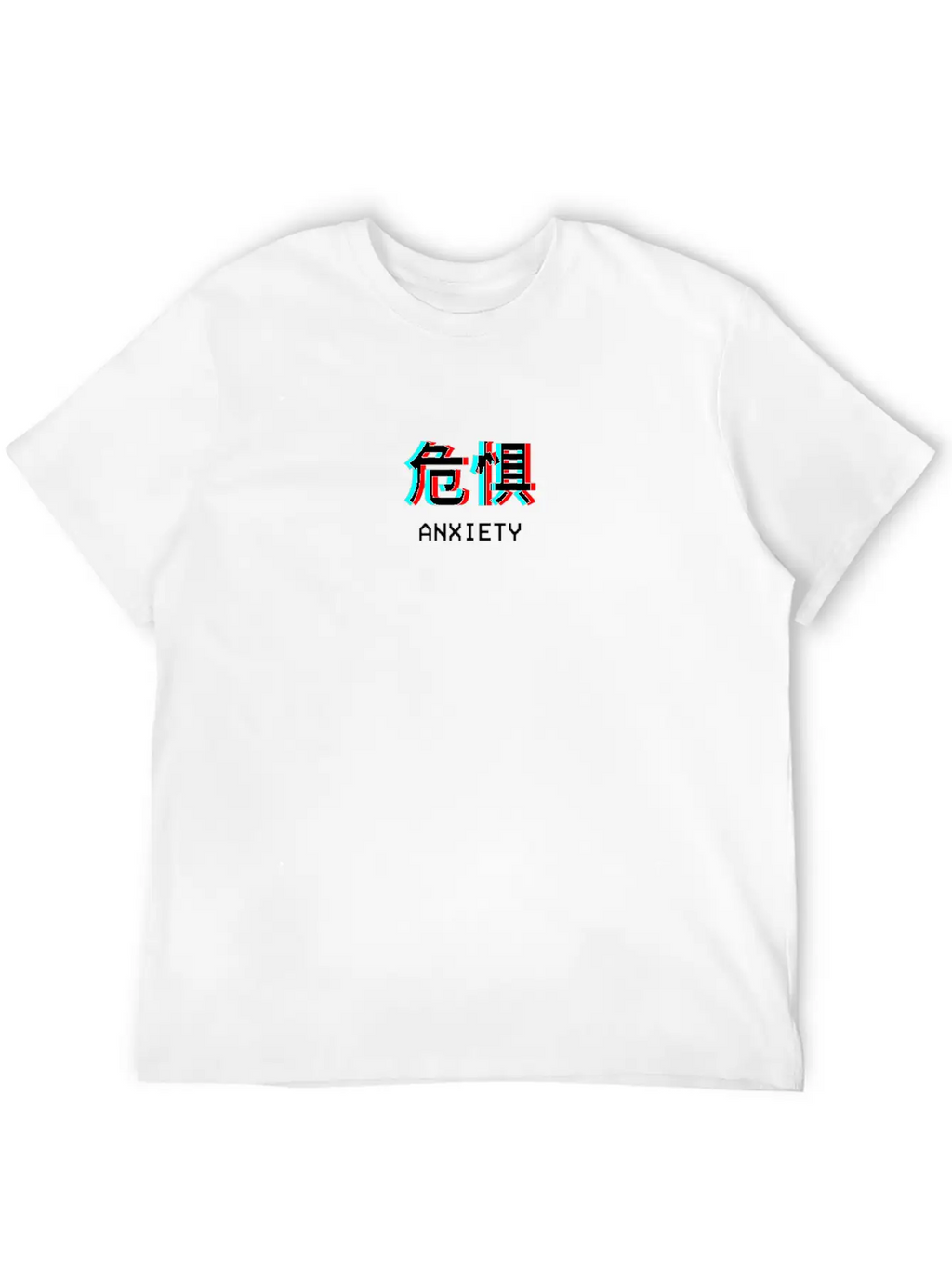 Anxiety Japanese Vaporwave Aesthetic Gift Classic Crew Neck Graphic Tee – Everyday Minimal Look