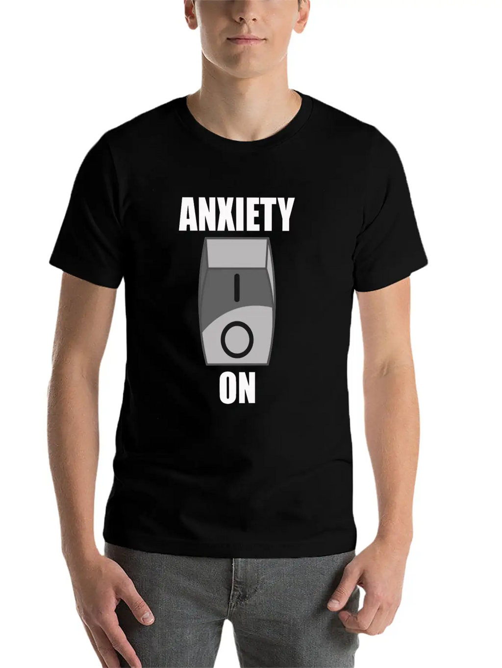 Anxiety On Overthinking Antisocial Worry Simple Everyday Graphic Tee – Lightweight Summer Wear