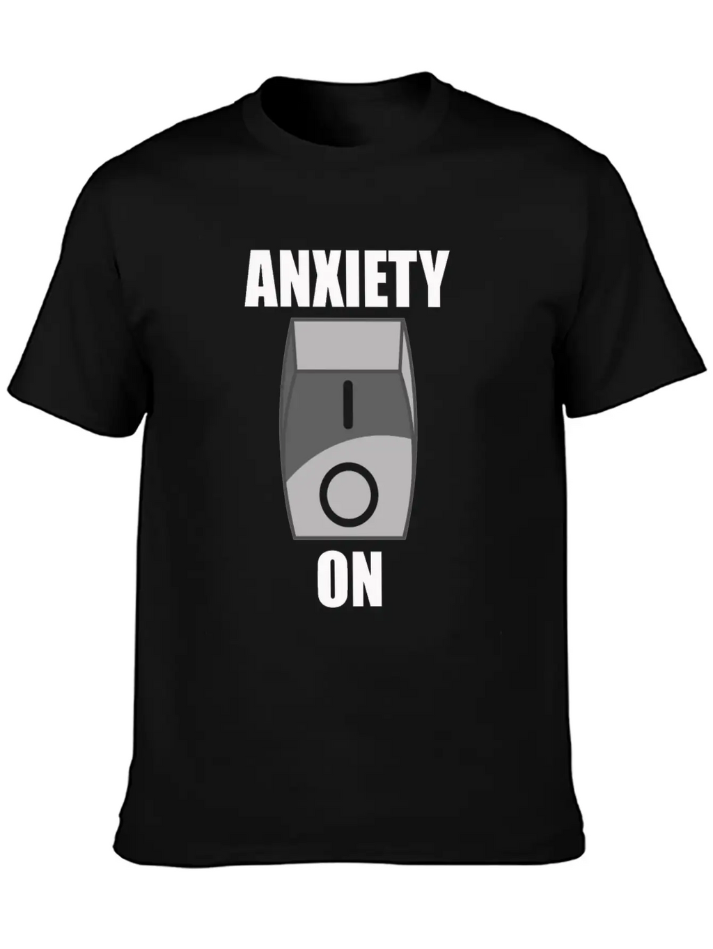 Anxiety On Overthinking Antisocial Worry Simple Everyday Graphic Tee – Lightweight Summer Wear