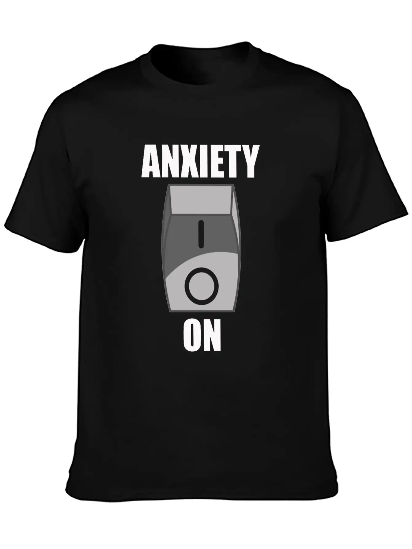 Anxiety On Overthinking Antisocial Worry Simple Everyday Graphic Tee – Lightweight Summer Wear