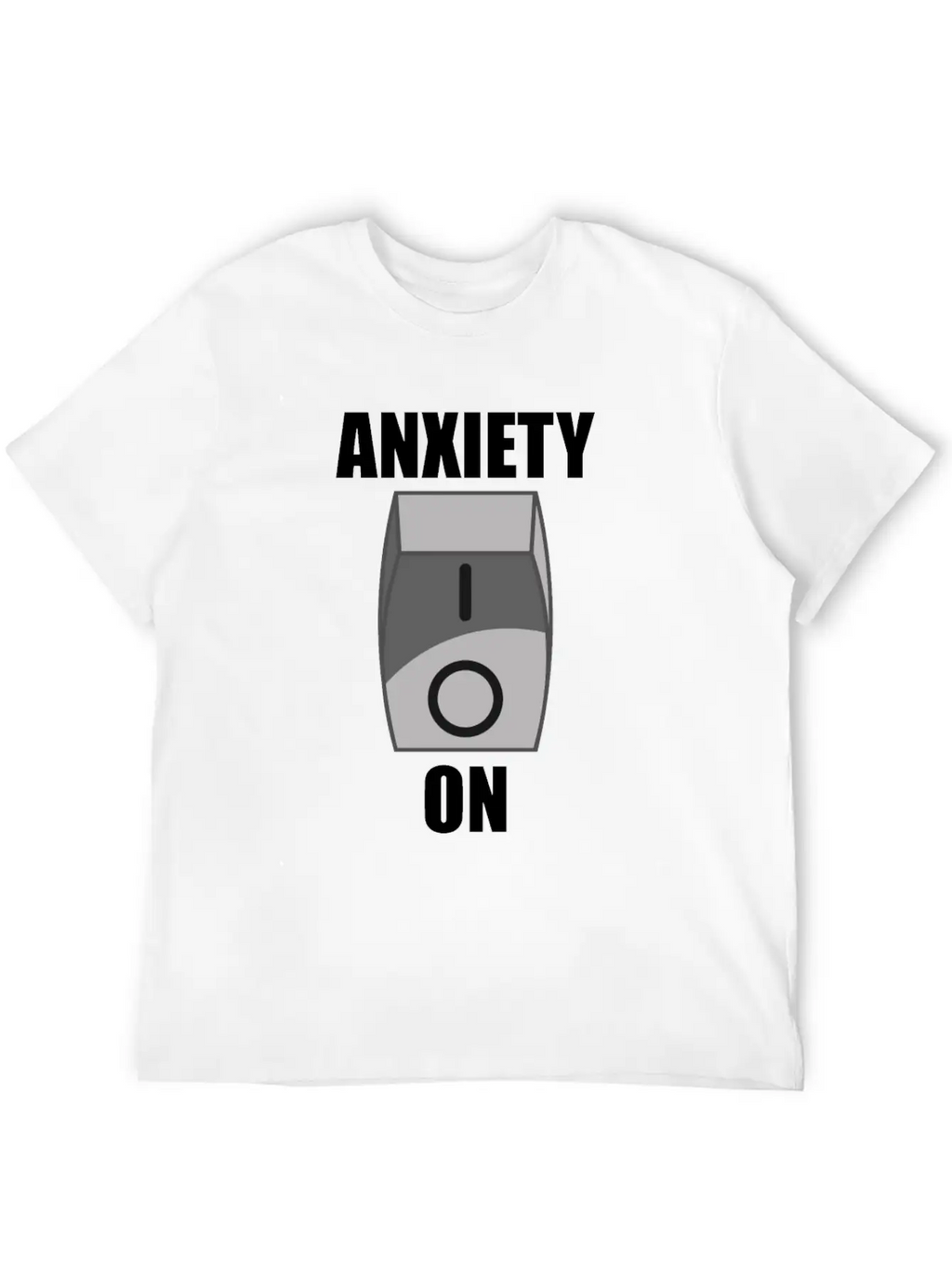 Anxiety On Overthinking Antisocial Worry Simple Everyday Graphic Tee – Lightweight Summer Wear