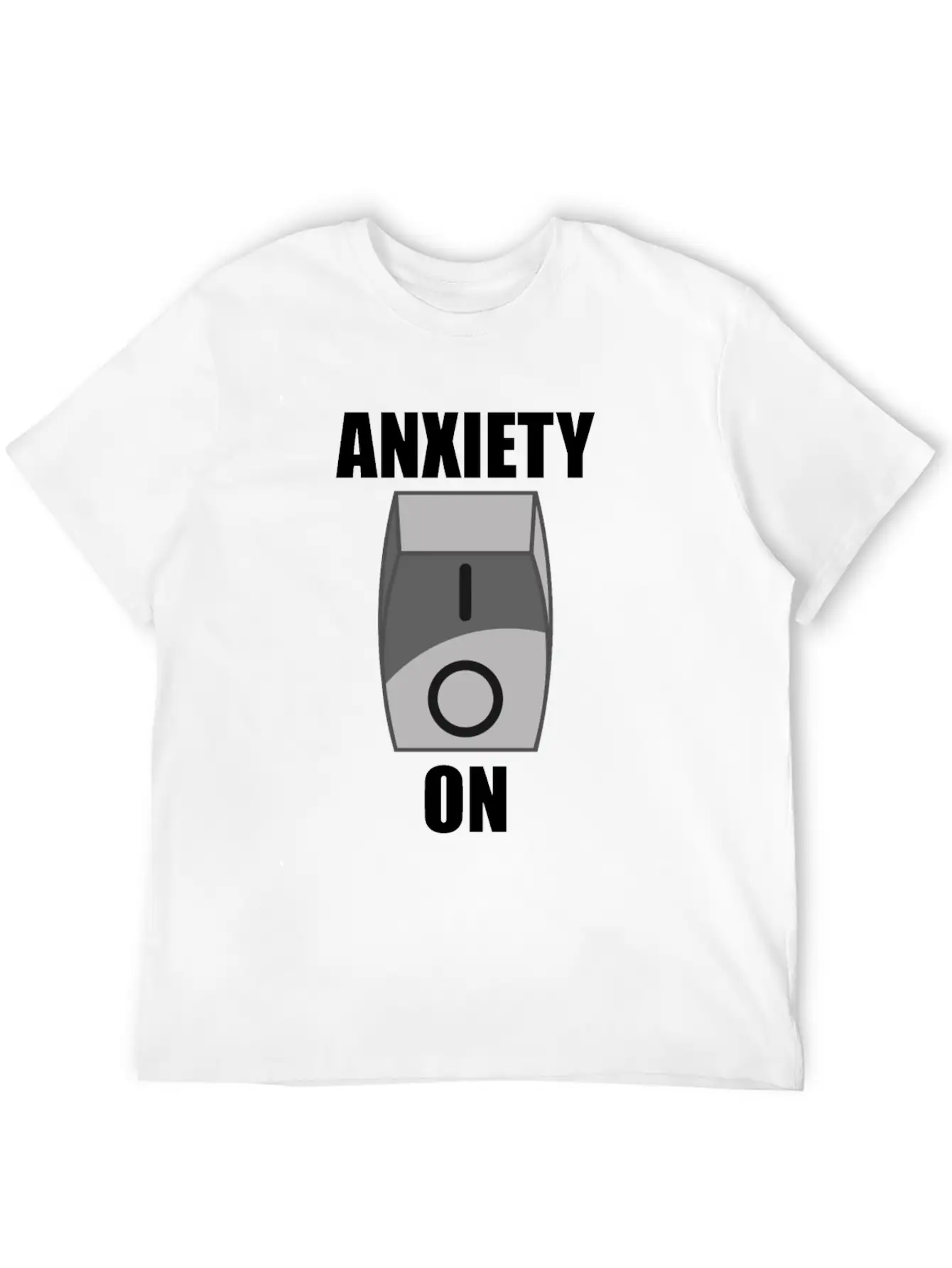 Anxiety On Overthinking Antisocial Worry Simple Everyday Graphic Tee – Lightweight Summer Wear