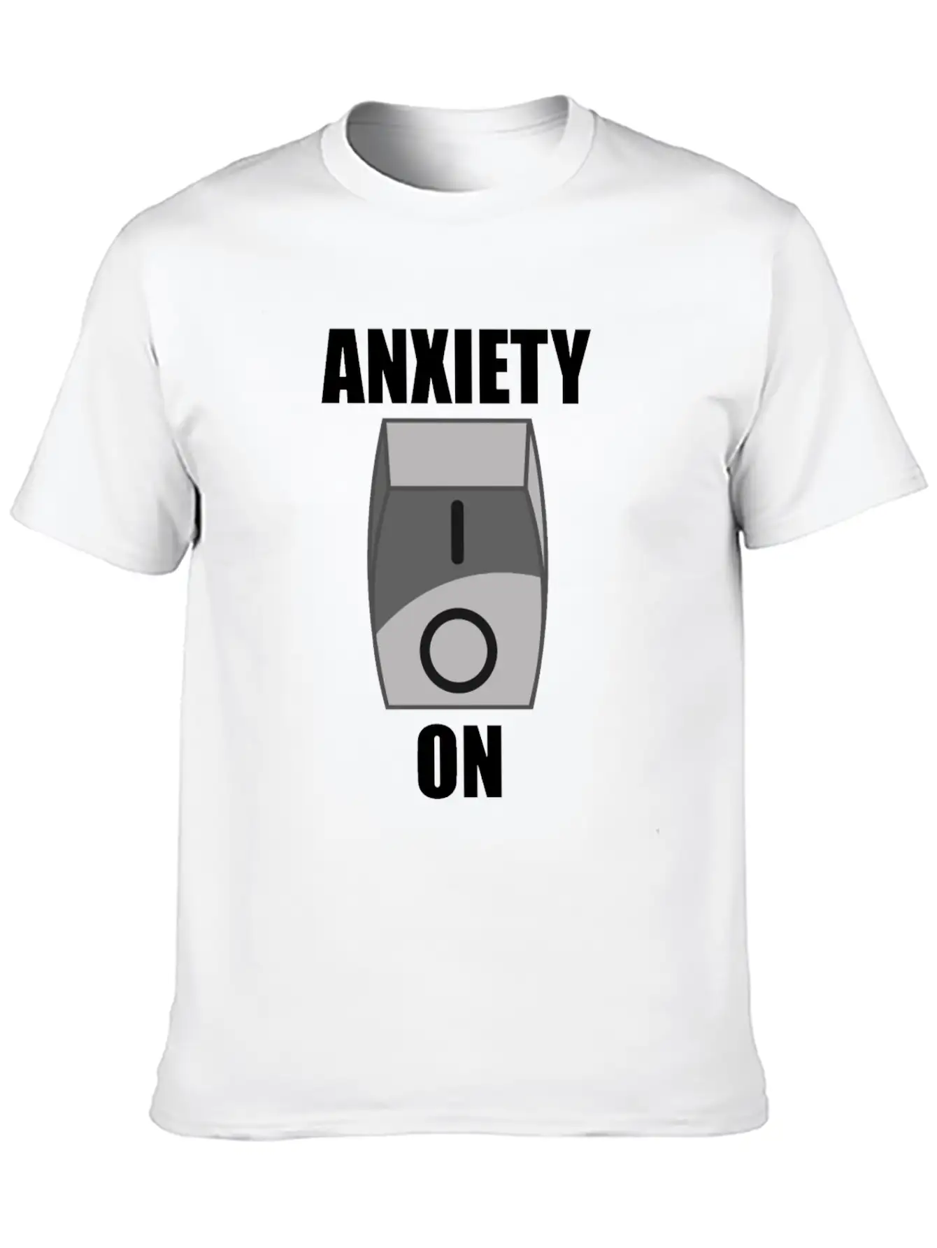 Anxiety On Overthinking Antisocial Worry Simple Everyday Graphic Tee – Lightweight Summer Wear
