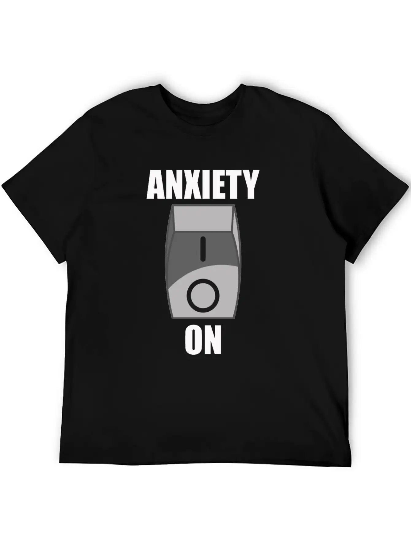 Anxiety On Overthinking Antisocial Worry Simple Everyday Graphic Tee – Lightweight Summer Wear
