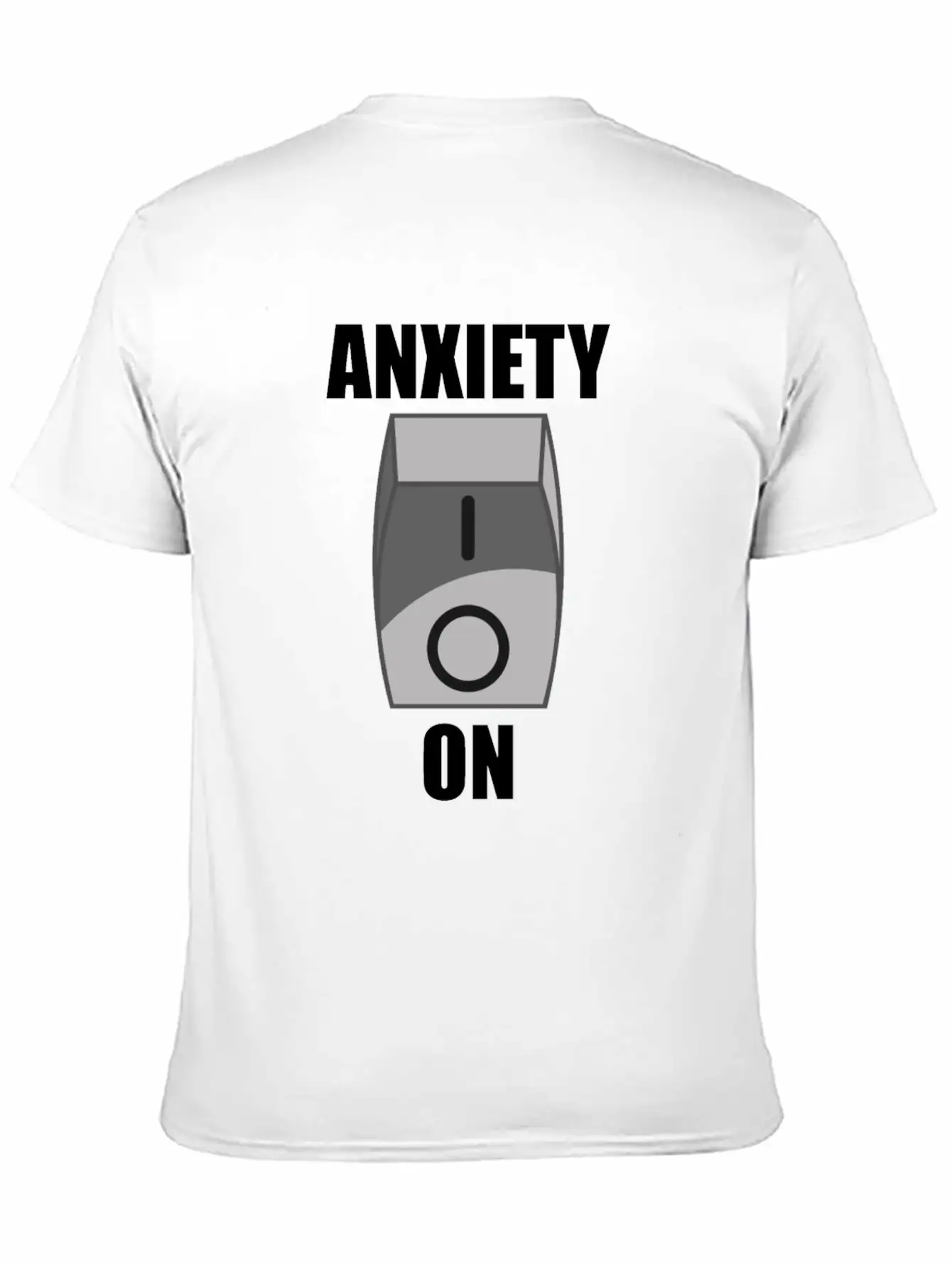 Anxiety On Overthinking Antisocial Worry Simple Everyday Graphic Tee – Lightweight Summer Wear