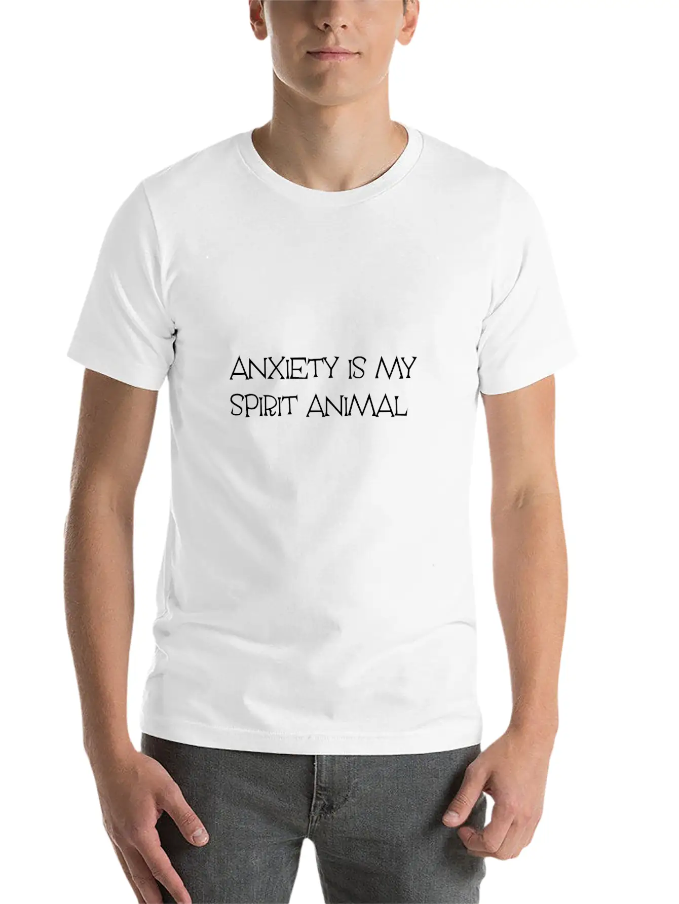 Anxiety Spirit Animal Classic Fit Graphic Tee For Daily Comfort – Unisex Cotton Shirt