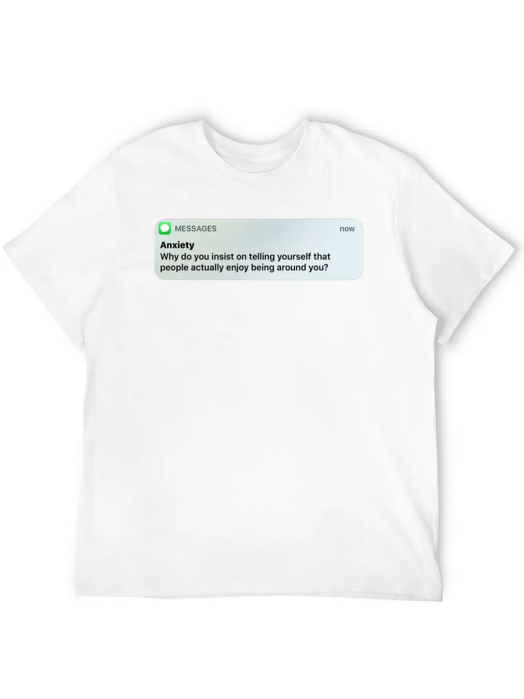 Anxiety Timeless Short Sleeve Tee – Comfy And Minimalist Design