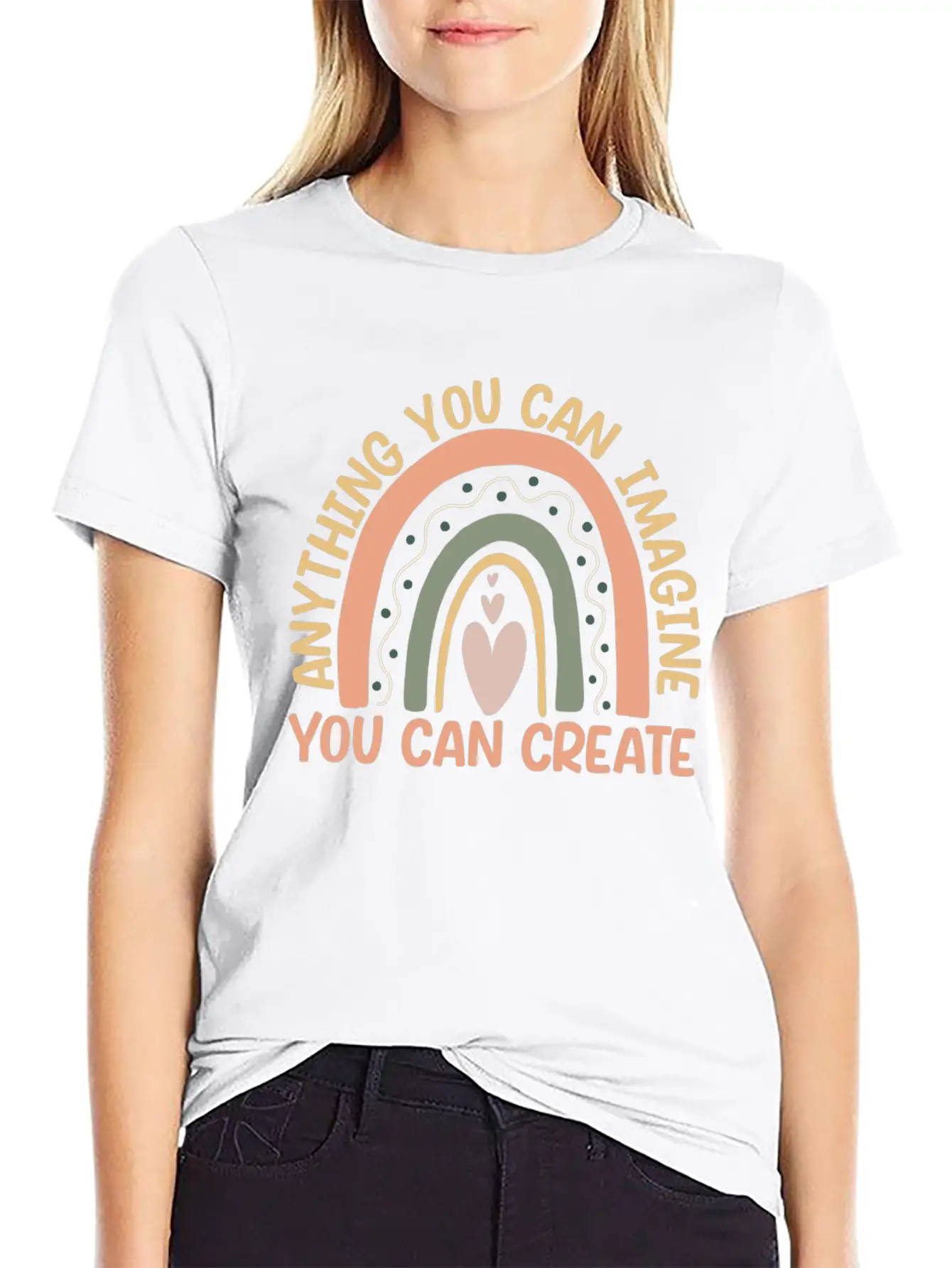 Anything You Can Imagine You Can Create Timeless Short Sleeve Tee – Comfy And Minimalist Design
