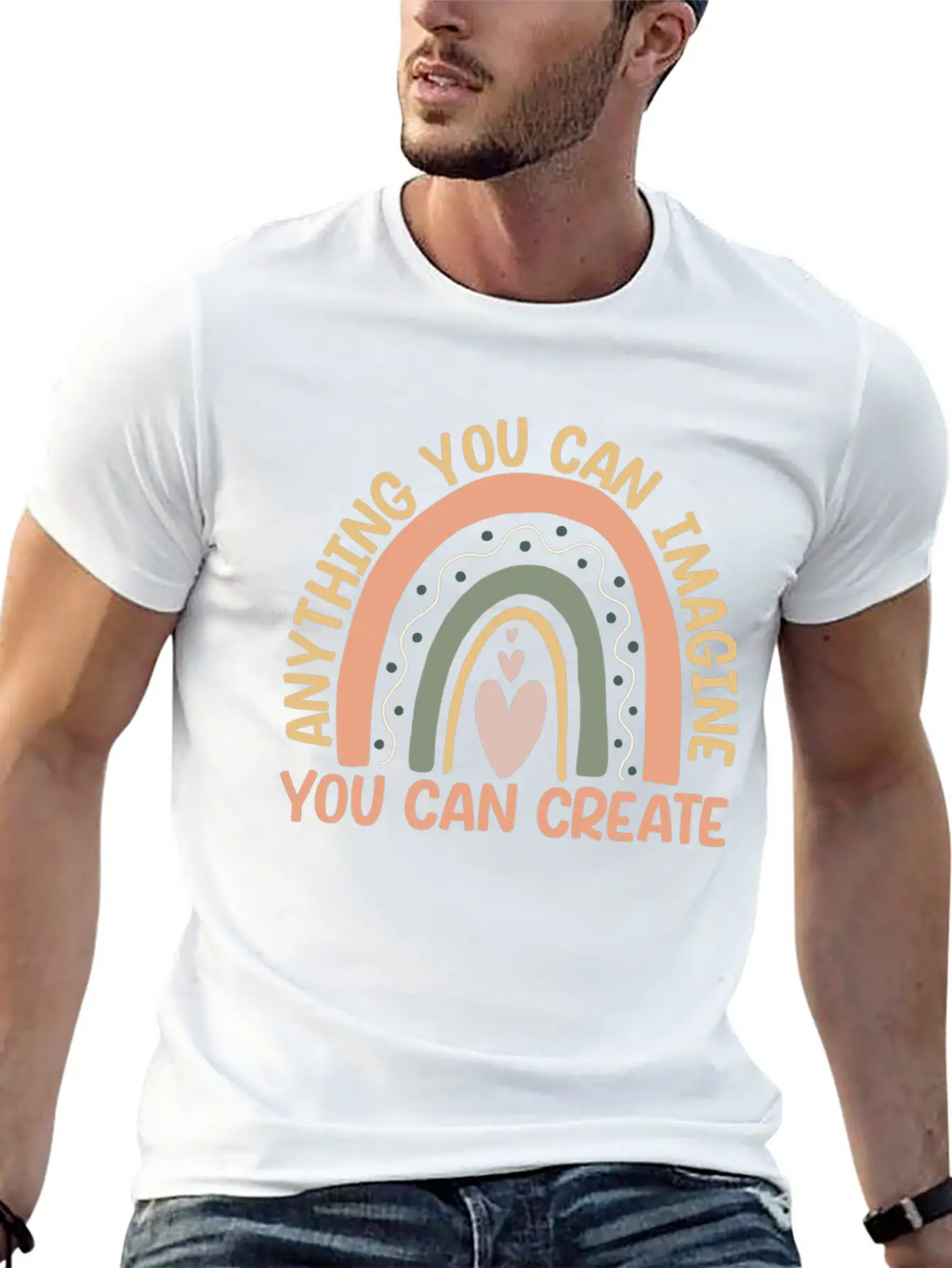 Anything You Can Imagine You Can Create Timeless Short Sleeve Tee – Comfy And Minimalist Design