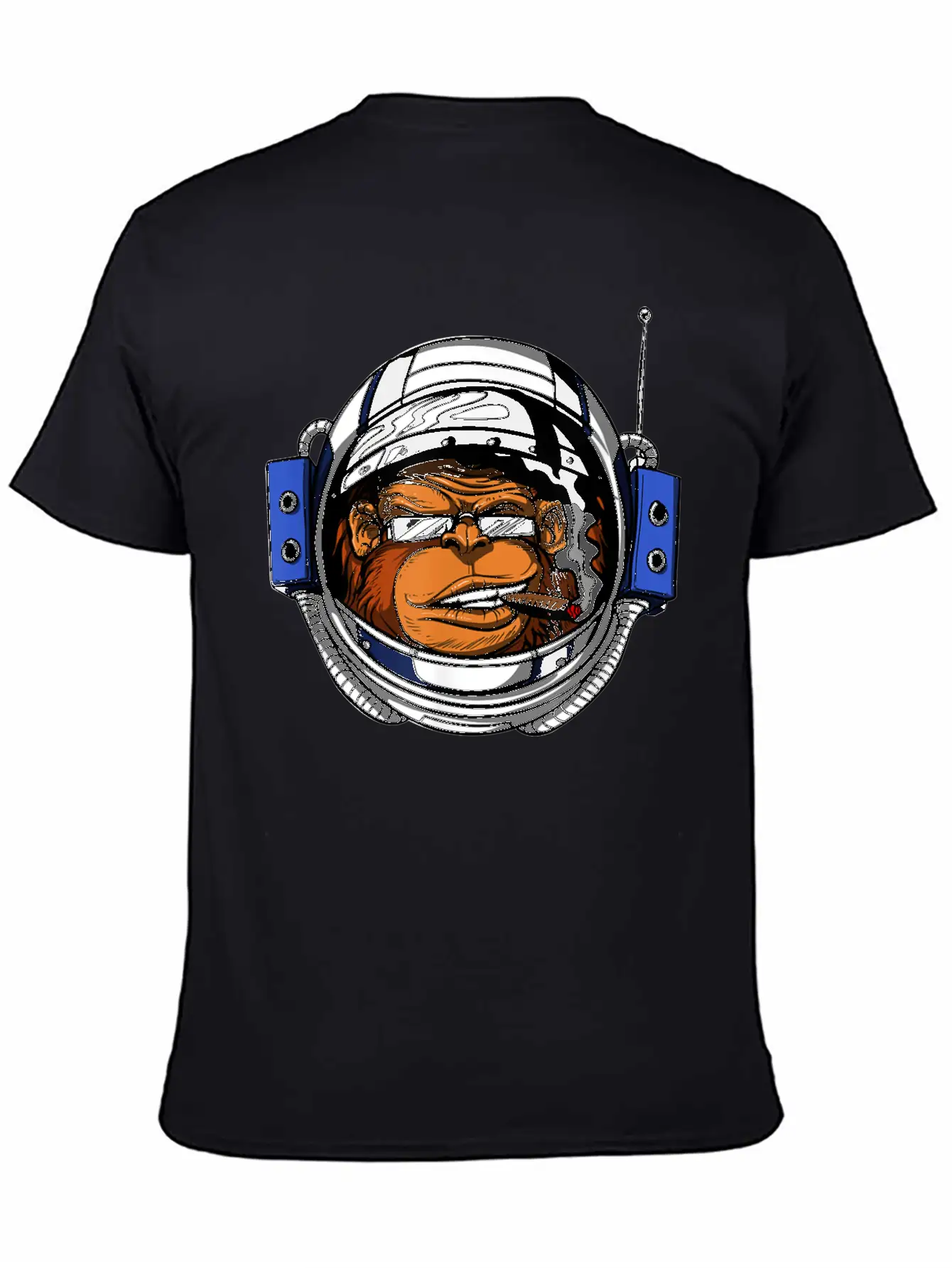 Ape Chimp Monkey Astronaut Space Cosmic Galaxy Basic Graphic T-Shirt – Daily Comfort In Soft Cotton