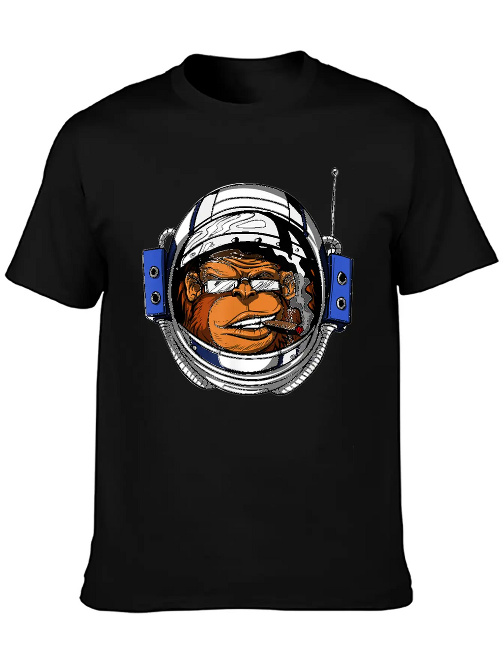 Ape Chimp Monkey Astronaut Space Cosmic Galaxy Basic Graphic T-Shirt – Daily Comfort In Soft Cotton