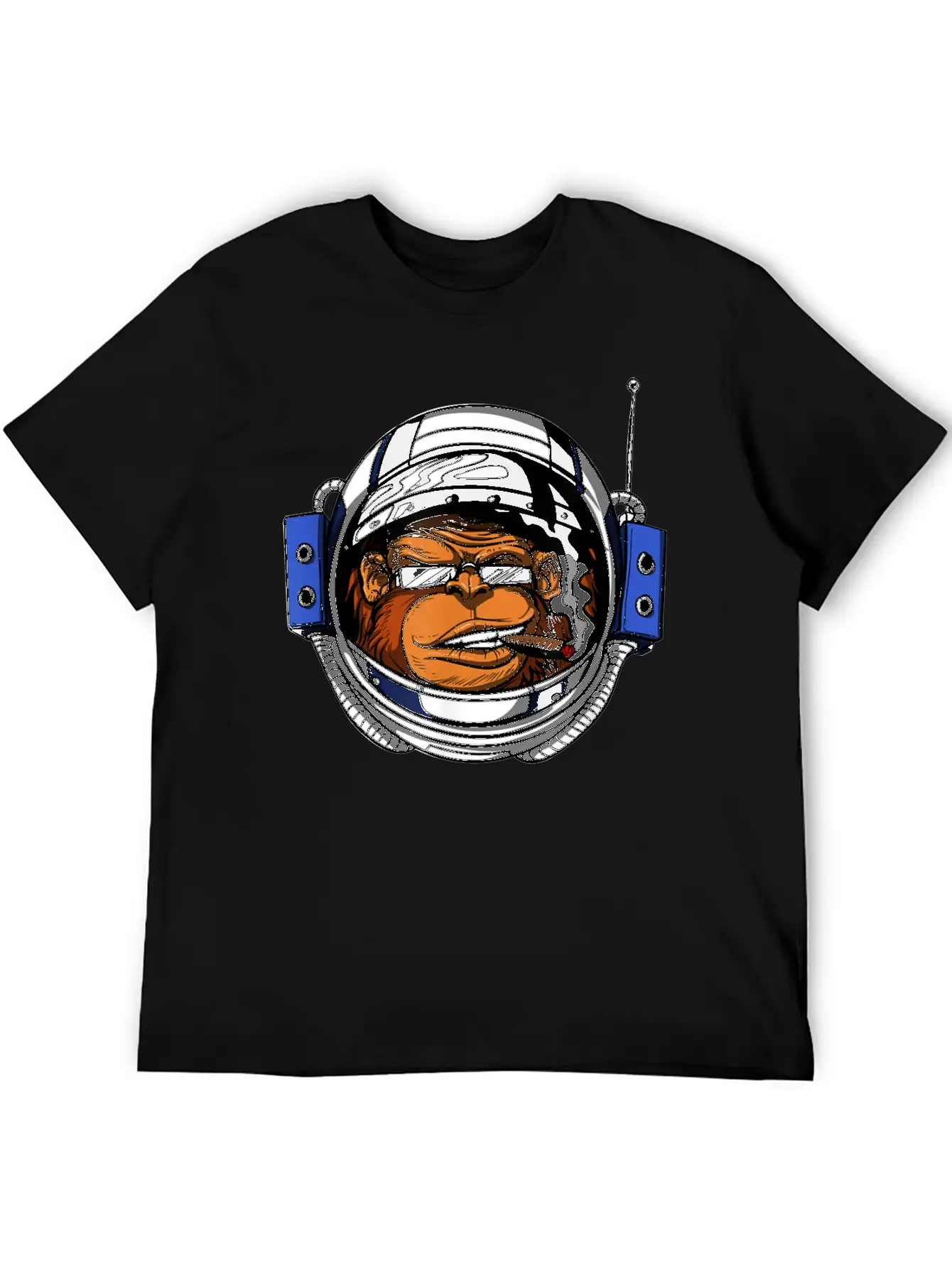 Ape Chimp Monkey Astronaut Space Cosmic Galaxy Basic Graphic T-Shirt – Daily Comfort In Soft Cotton