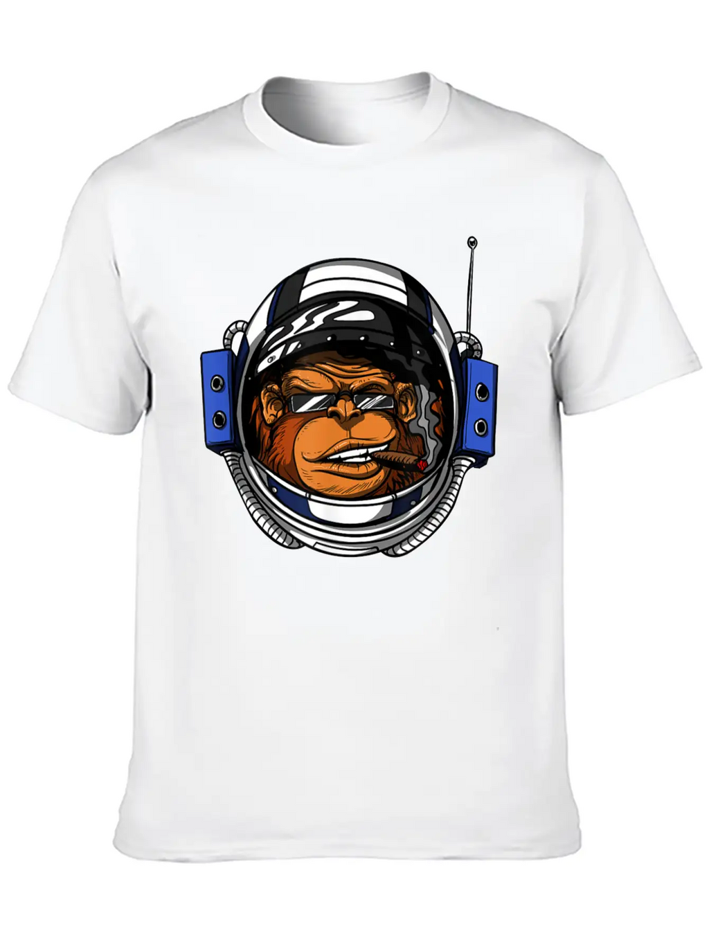 Ape Chimp Monkey Astronaut Space Cosmic Galaxy Basic Graphic T-Shirt – Daily Comfort In Soft Cotton