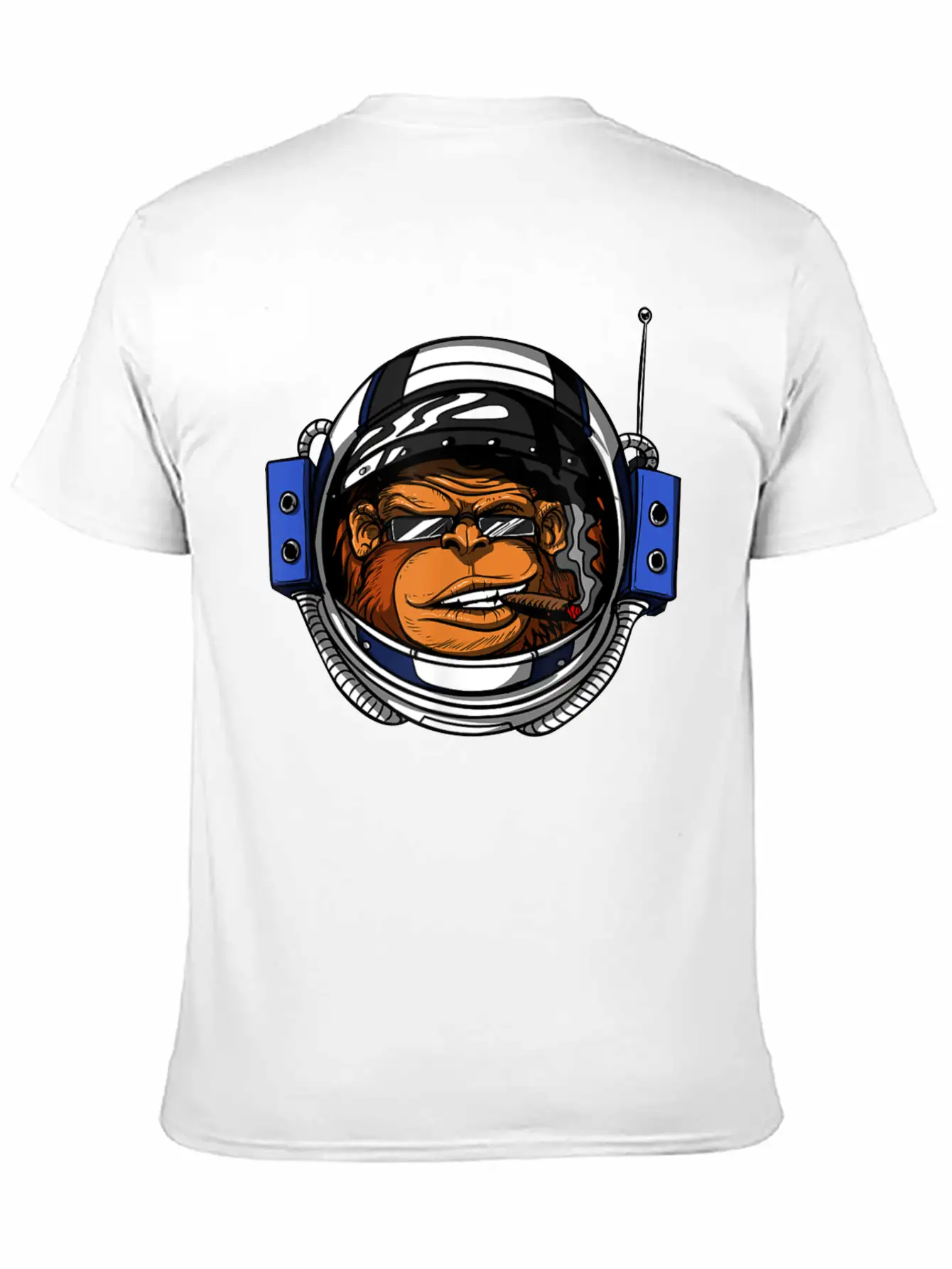 Ape Chimp Monkey Astronaut Space Cosmic Galaxy Basic Graphic T-Shirt – Daily Comfort In Soft Cotton