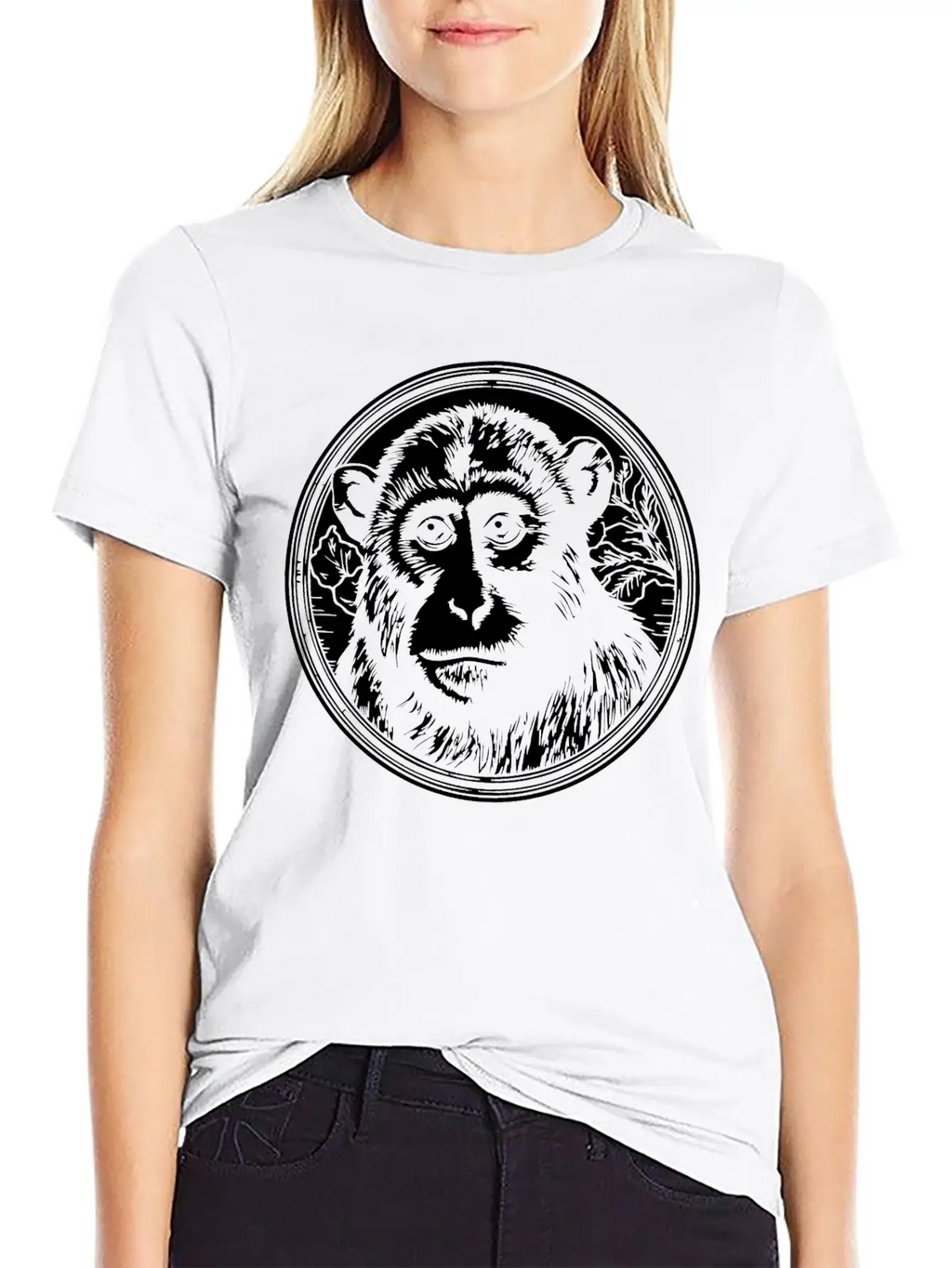 Ape Face Apes Apelike Jungle Primate Breathable Soft Cotton T-Shirt – Timeless Casual Look