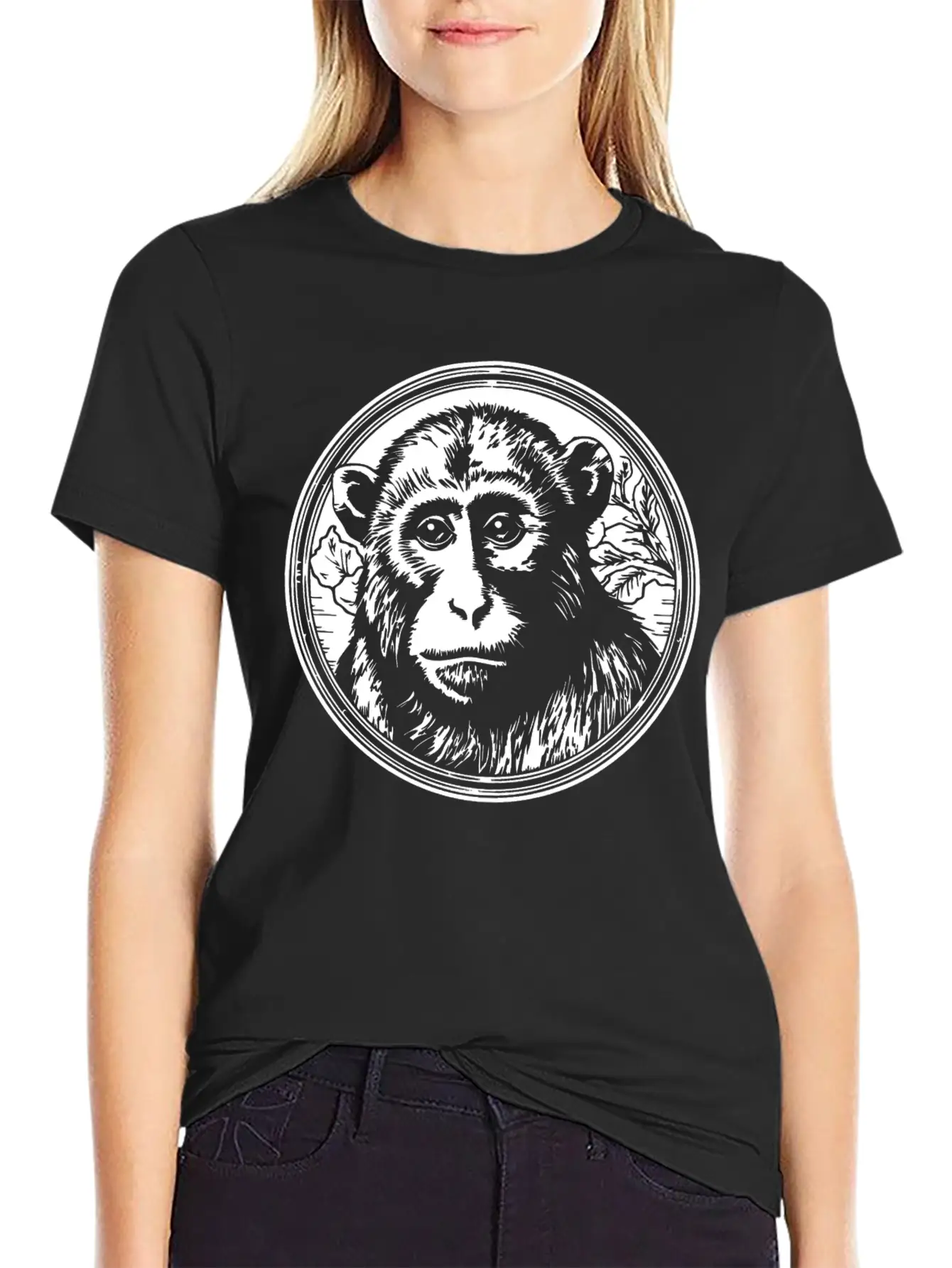 Ape Face Apes Apelike Jungle Primate Breathable Soft Cotton T-Shirt – Timeless Casual Look