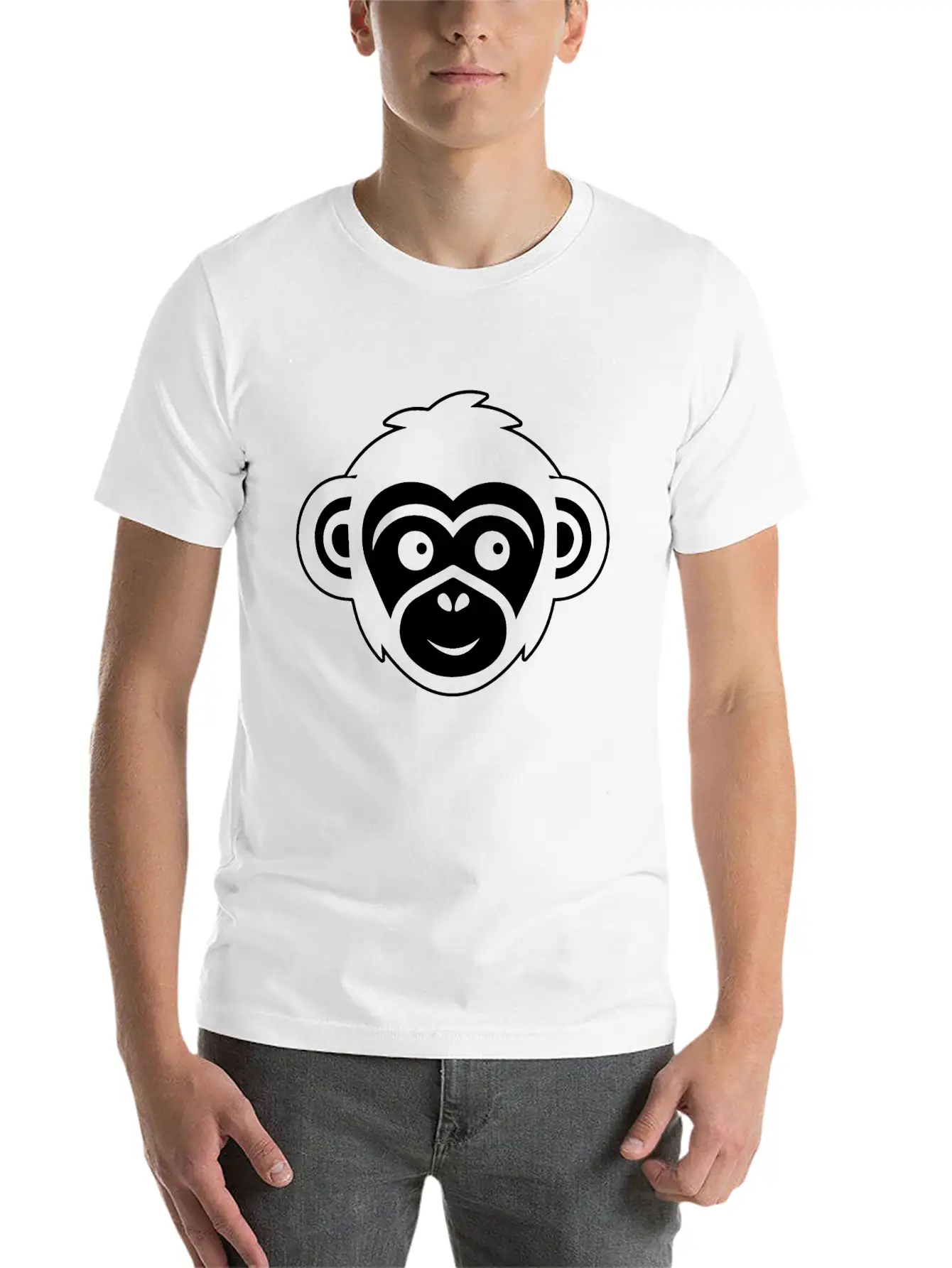 Ape Face Apes Apelike Jungle Primate Classic Fit Graphic Tee For Daily Comfort – Unisex Cotton Shirt