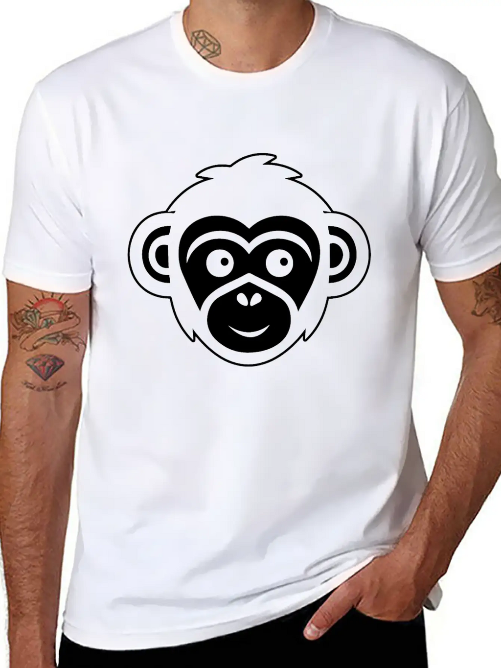 Ape Face Apes Apelike Jungle Primate Classic Fit Graphic Tee For Daily Comfort – Unisex Cotton Shirt