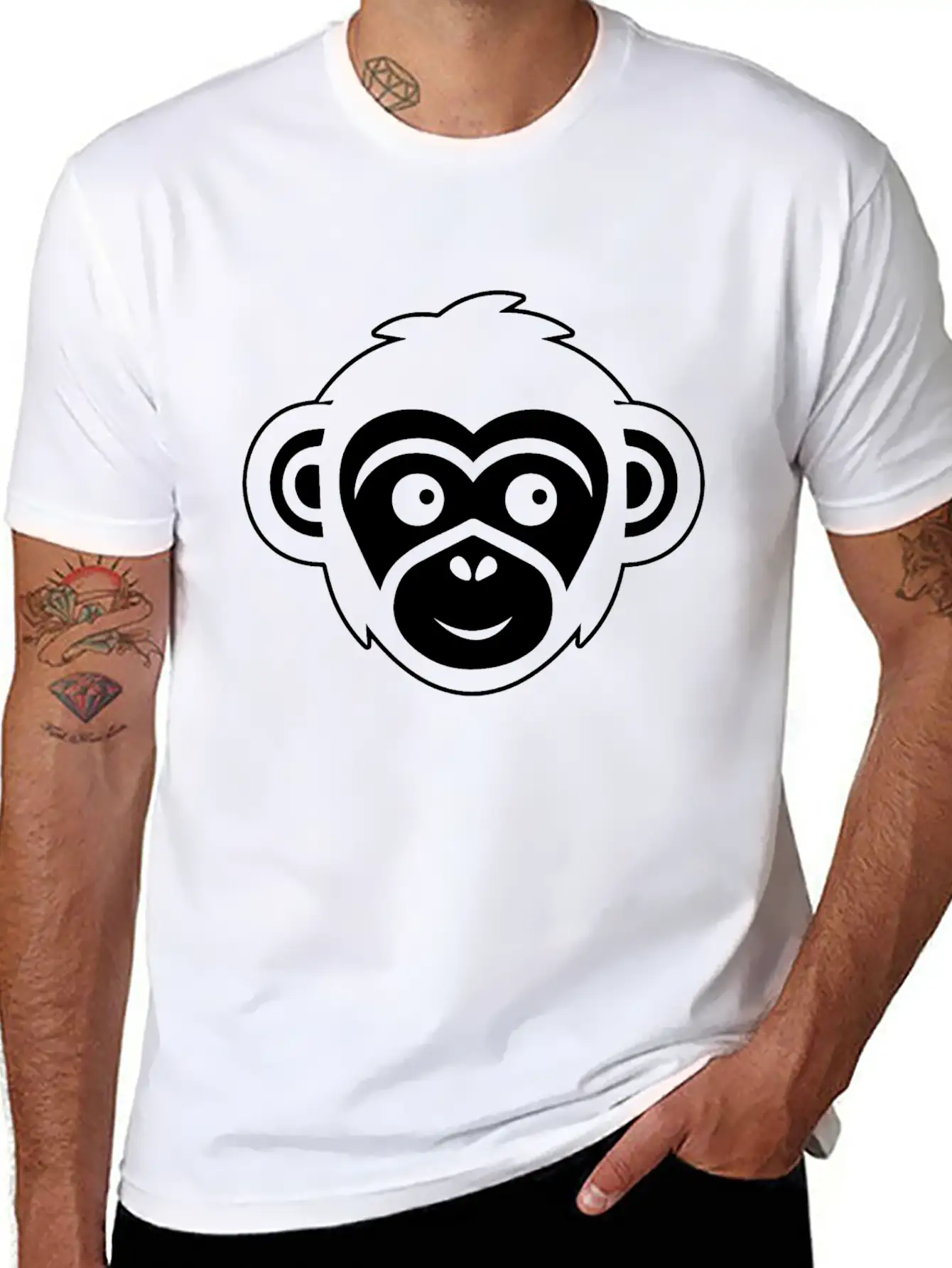 Ape Face Apes Apelike Jungle Primate Classic Fit Graphic Tee For Daily Comfort – Unisex Cotton Shirt