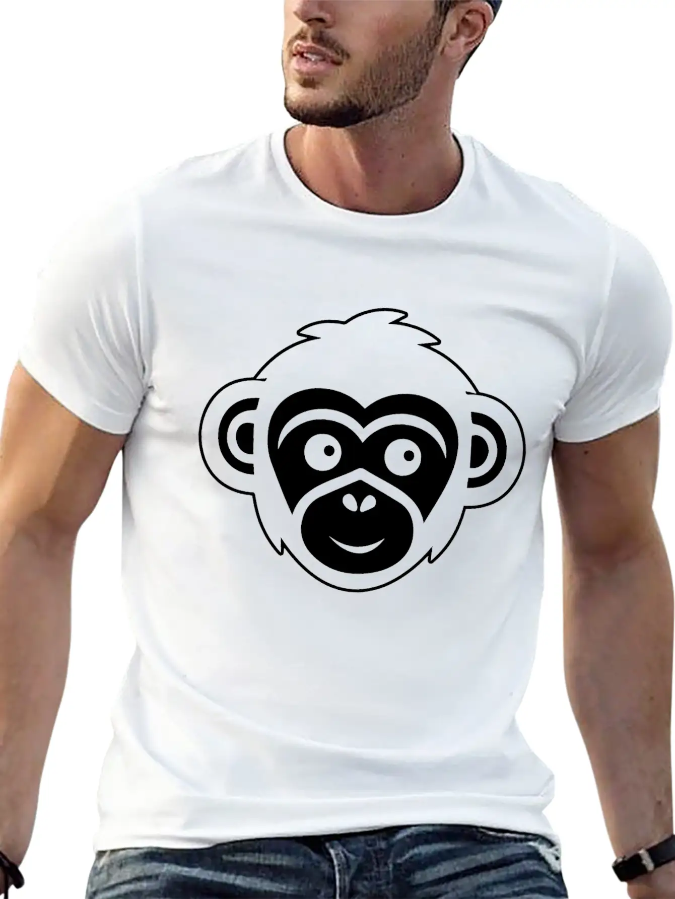 Ape Face Apes Apelike Jungle Primate Classic Fit Graphic Tee For Daily Comfort – Unisex Cotton Shirt