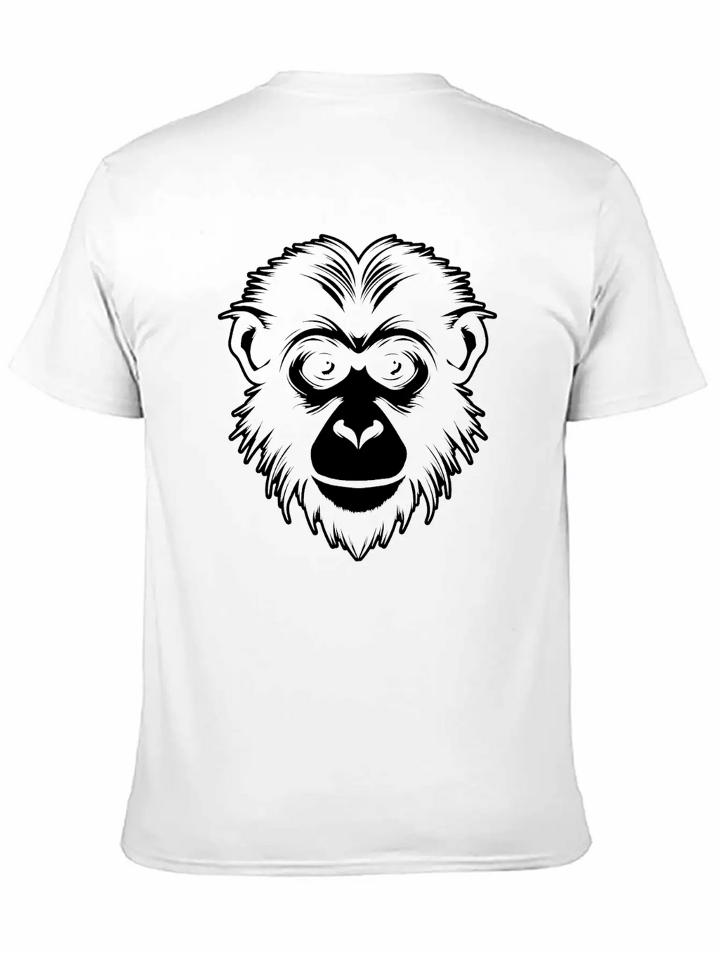 Ape Face Apes Apelike Jungle Primate Simple Everyday Graphic Tee – Lightweight Summer Wear