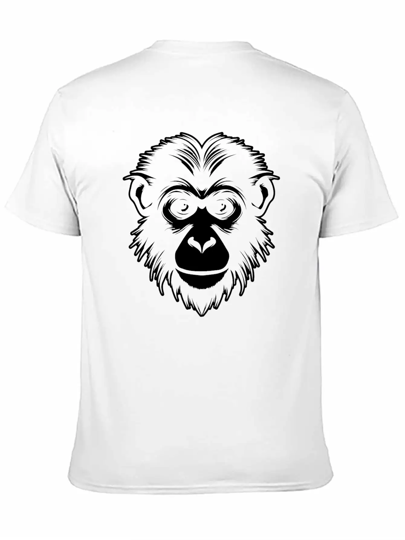 Ape Face Apes Apelike Jungle Primate Simple Everyday Graphic Tee – Lightweight Summer Wear