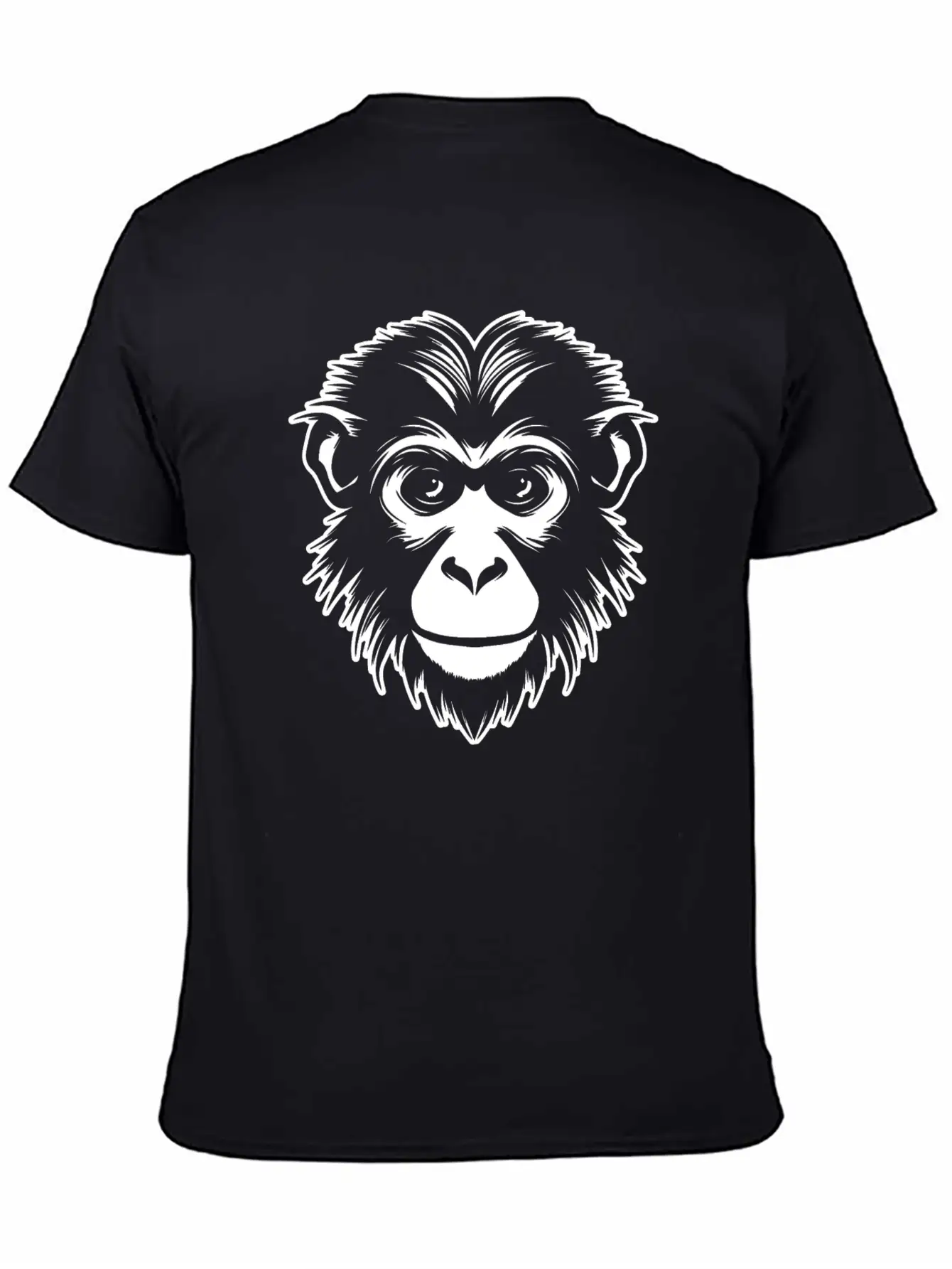 Ape Face Apes Apelike Jungle Primate Simple Everyday Graphic Tee – Lightweight Summer Wear
