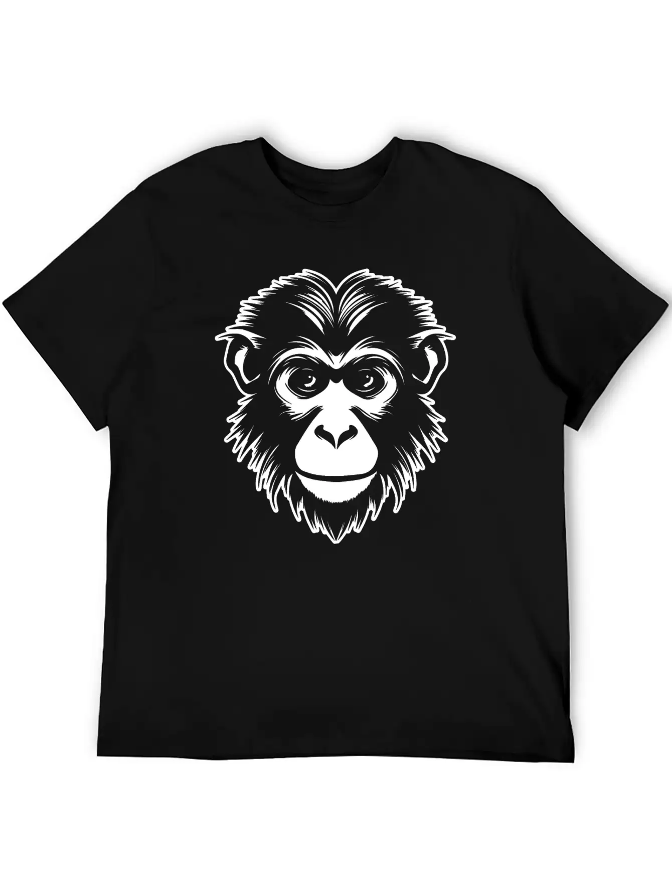Ape Face Apes Apelike Jungle Primate Simple Everyday Graphic Tee – Lightweight Summer Wear