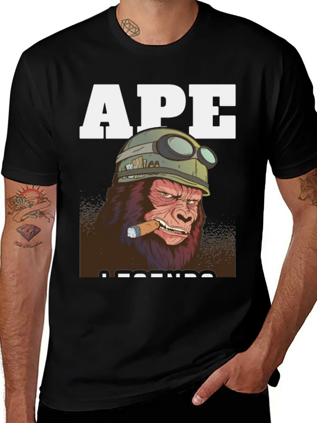 Ape Legends Never Die Timeless Short Sleeve Tee – Comfy And Minimalist Design