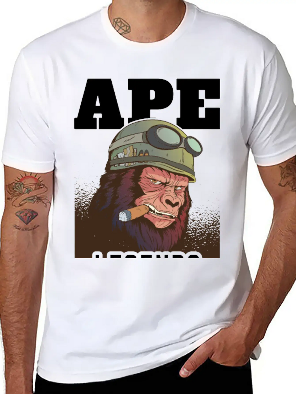 Ape Legends Never Die Timeless Short Sleeve Tee – Comfy And Minimalist Design