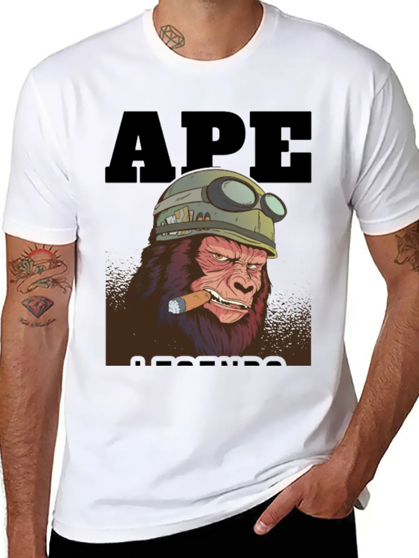 Ape Legends Never Die Timeless Short Sleeve Tee – Comfy And Minimalist Design