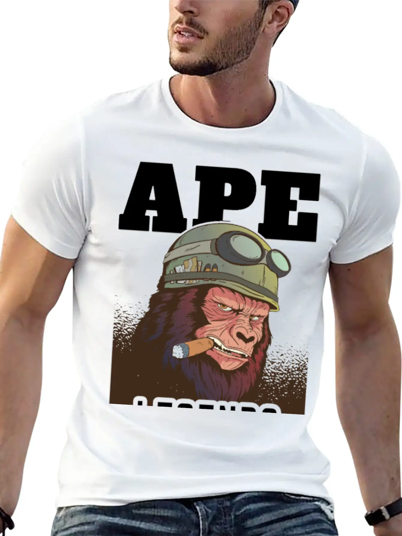 Ape Legends Never Die Timeless Short Sleeve Tee – Comfy And Minimalist Design