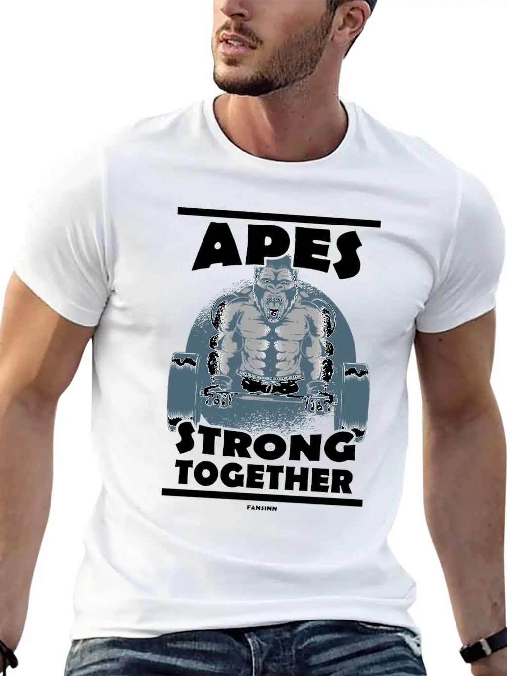 Apes Strong Together Classic Cotton Tee – Unisex Comfort For Any Season
