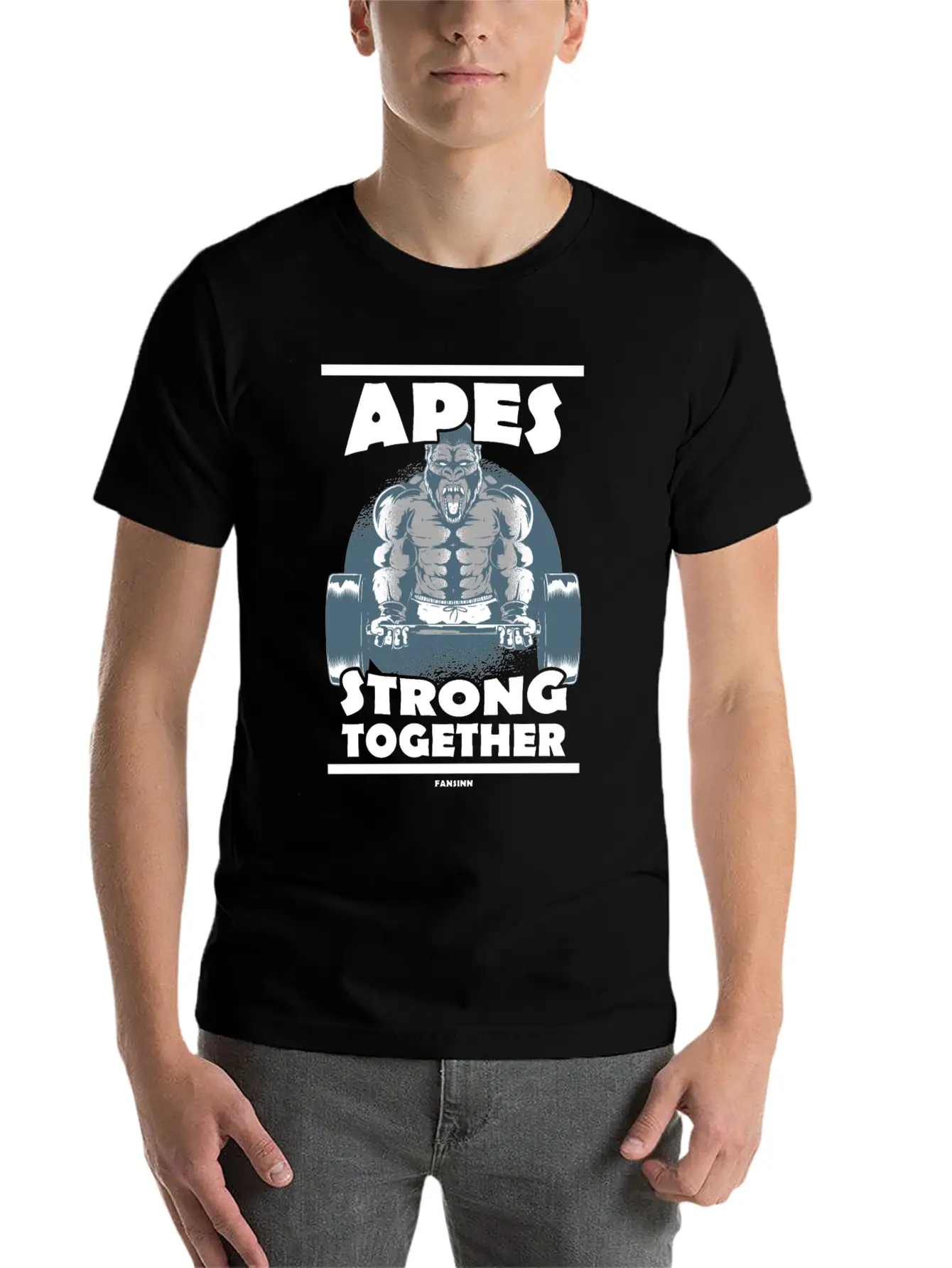 Apes Strong Together Classic Cotton Tee – Unisex Comfort For Any Season
